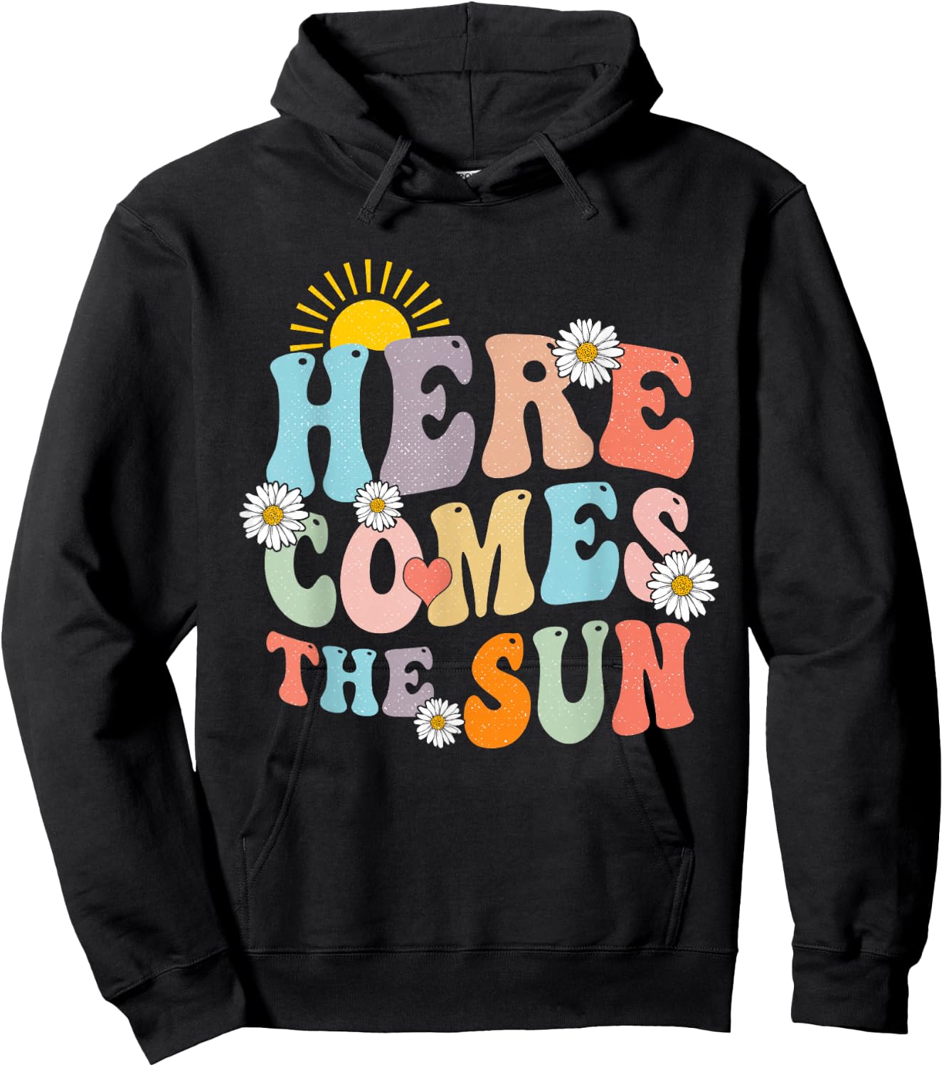 Here Comes The Sun Summer Vacation Beach Family Matching Hoodie - Hoodie | Black