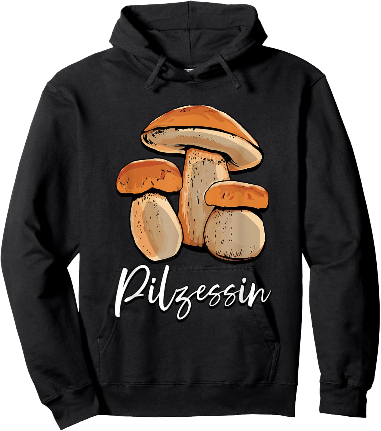 Pilzessin Mushroom Collector , black, s Hoodie - Hoodie | Black