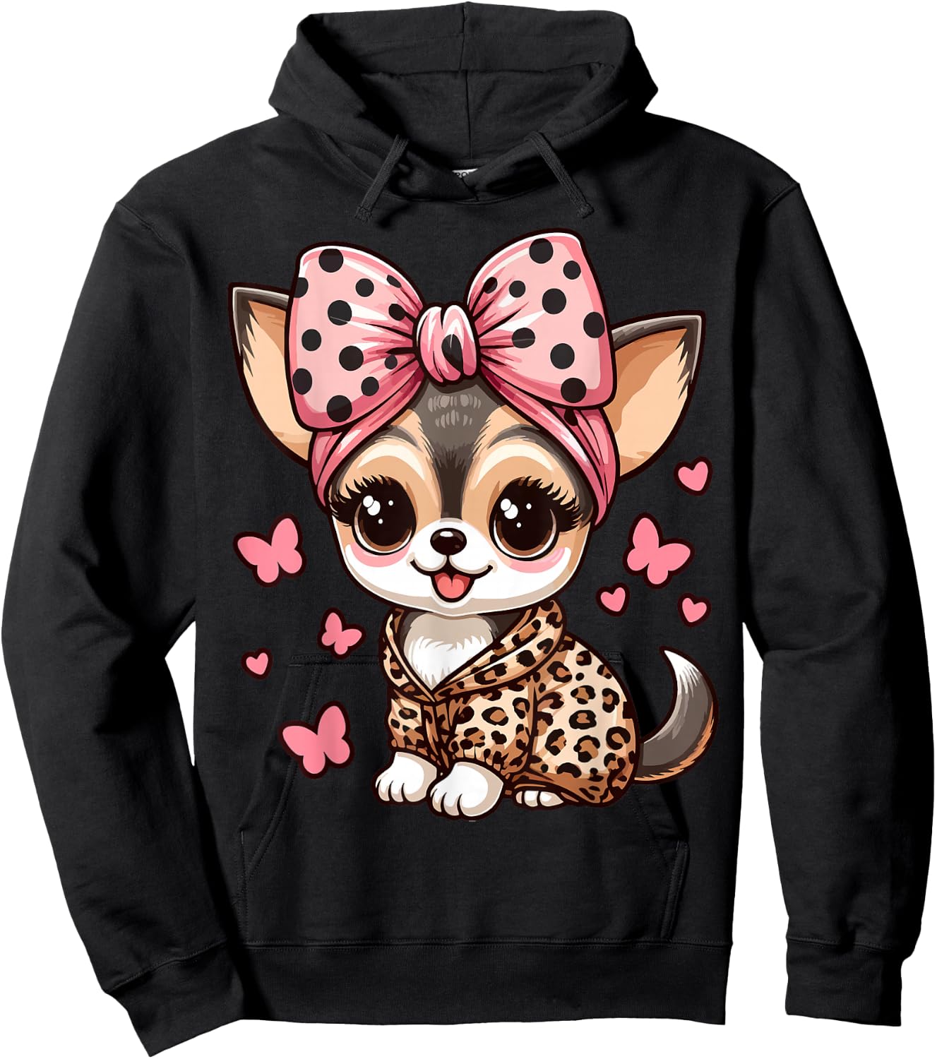 I love my Chihuahua | J'aime mon chihuahua Hoodie - Hoodie | Black