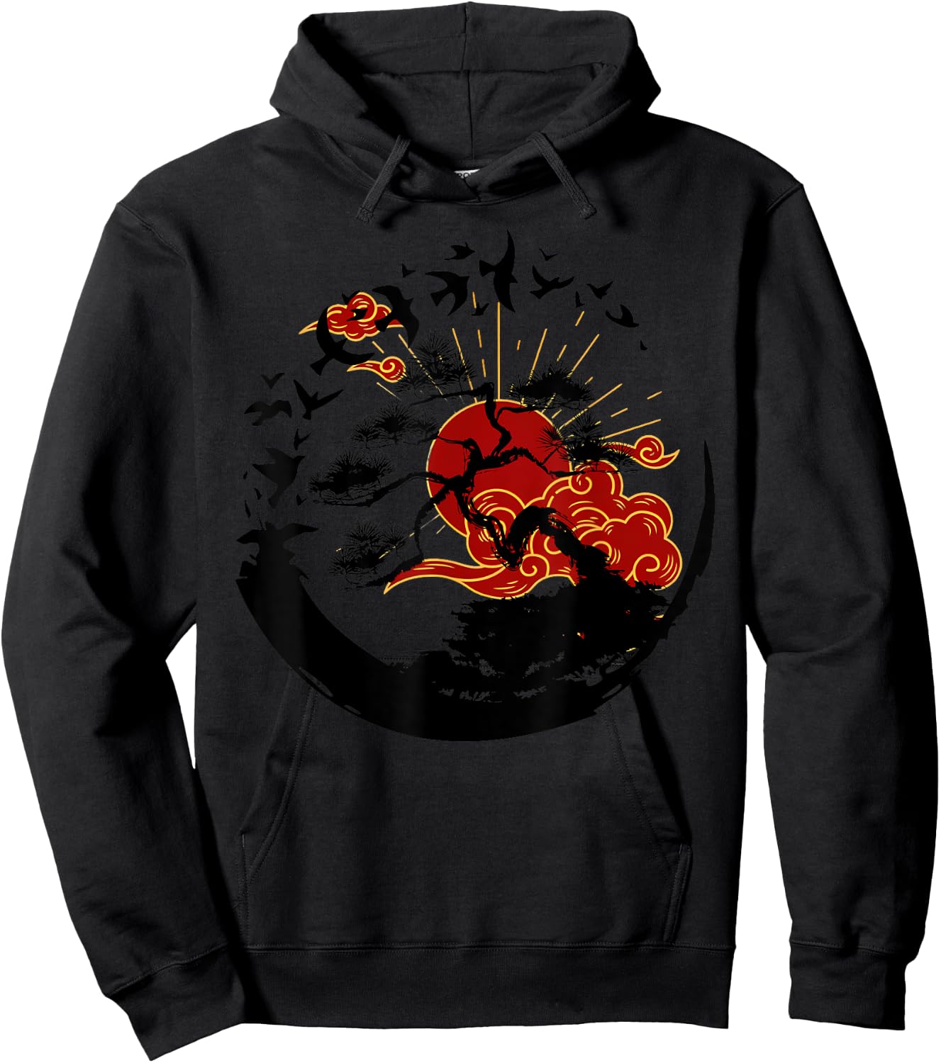 Japanese Zen Enso Mythcial Bonsai Tree Martial Art Gardening Hoodie - Hoodie | Black