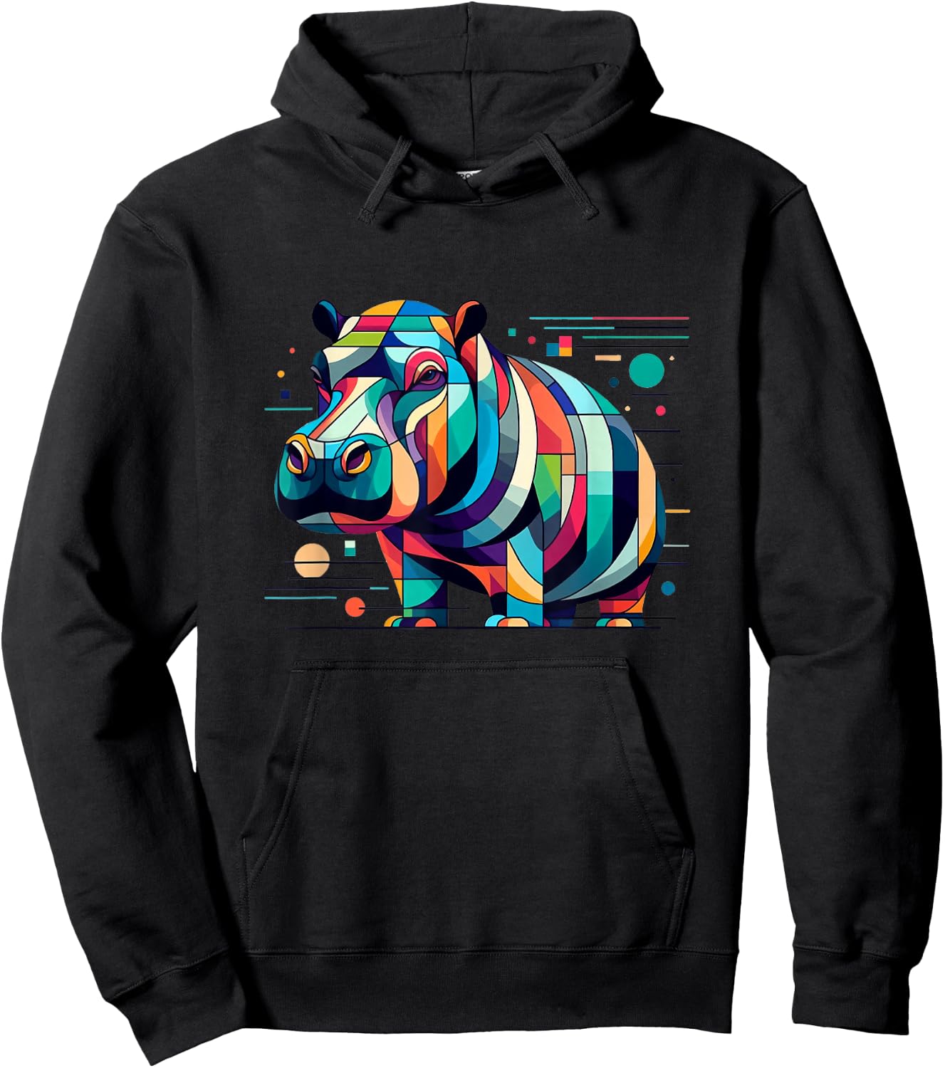 Hippo Hippopotamus Wildlife Animal Hoodie - Hoodie | Black