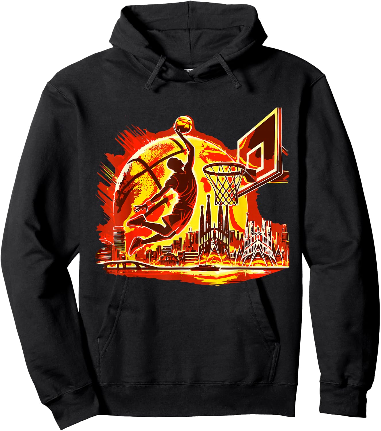 Basketball and Boys , Black, S Hoodie - Hoodie | Black