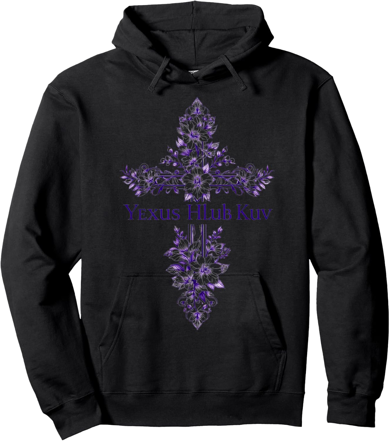 Yexus Hmong Yexus Hlub Kuv Vajtswv Vaajtswv Hoodie - Hoodie | Black