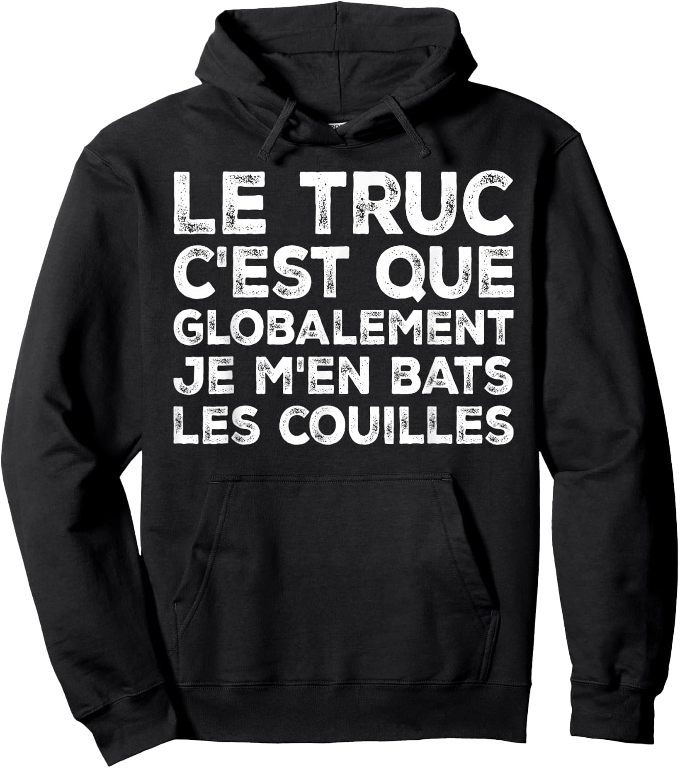 The thing is that overall I'm fighting the balls , Black, S Hoodie - Hoodie | Black