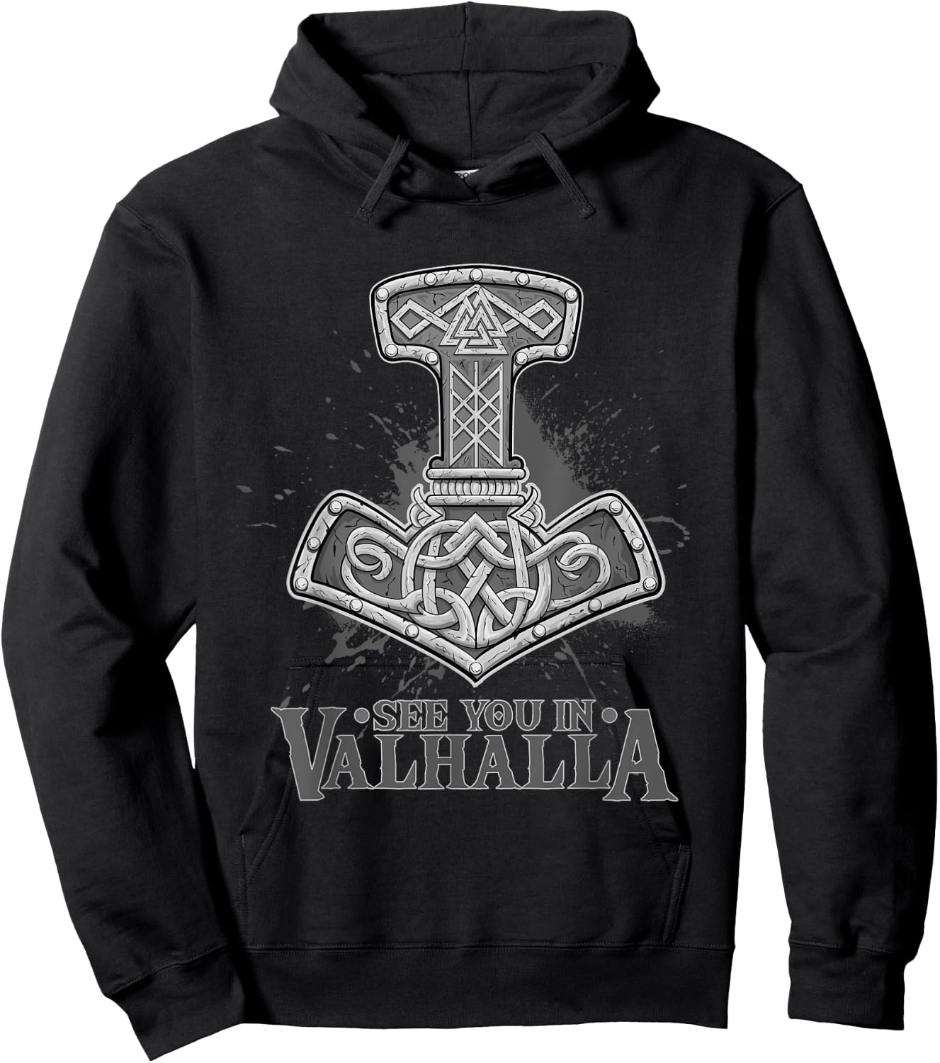 Vikings See you in Valhalla - Design for Celts and Vikings Hoodie - Hoodie | Black