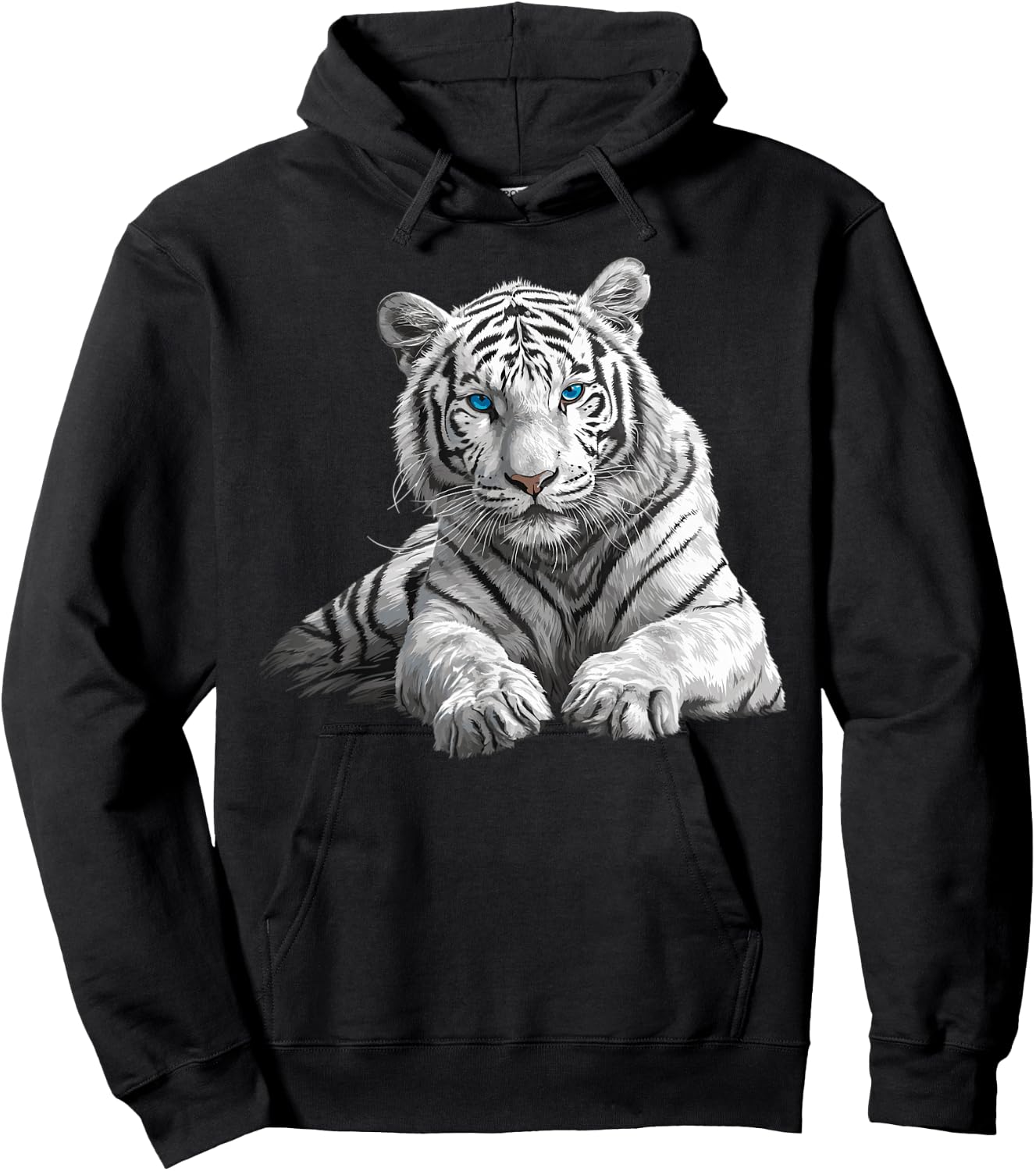 White Tiger White Tiger , black Hoodie - Hoodie | Black