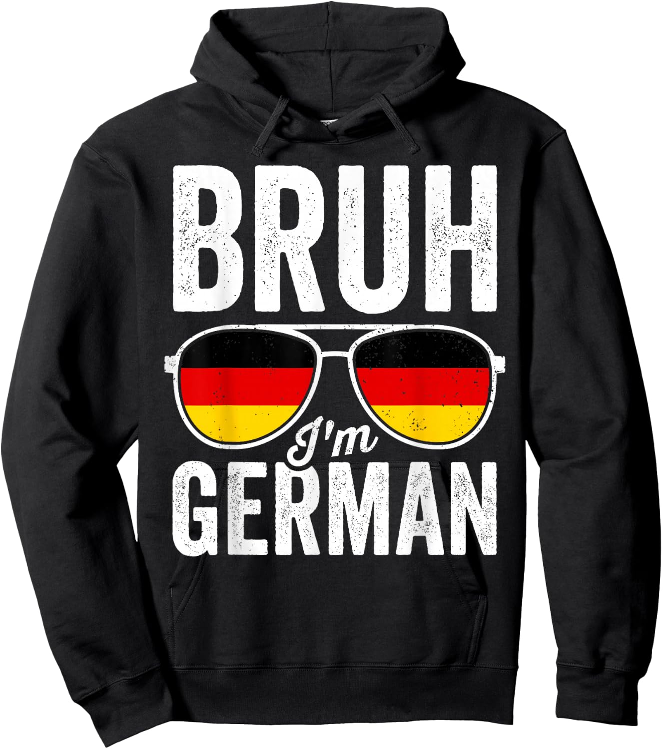 Bruh I'm German Germany Flag Funny German Boys Kids Hoodie - Hoodie | Black