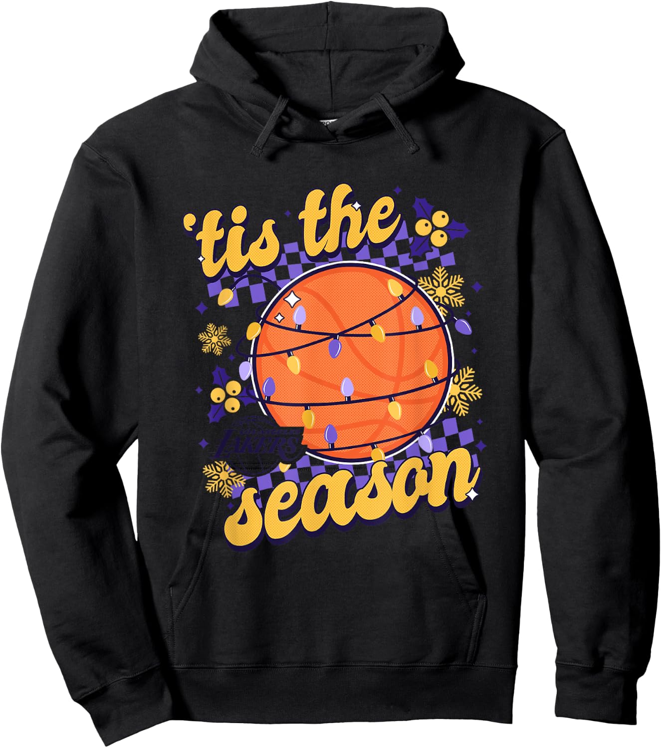 NBA Los Angeles Lakers Christmas Tis The Season Hoodie - Hoodie | Black