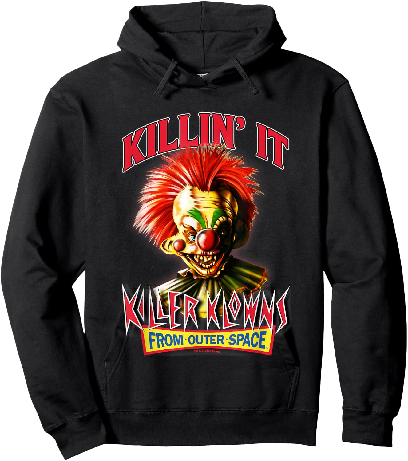 Killer Klowns from Outer Space Killin' It Scary Clown Poster , Black, S Hoodie - Hoodie | Black