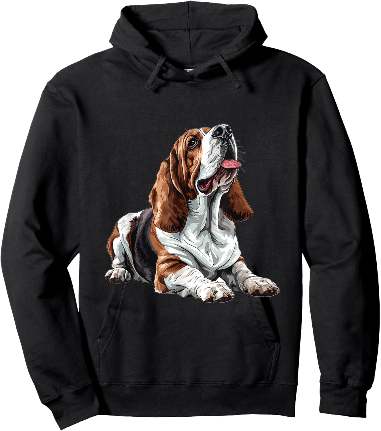 Basset Hound Dog Breed Graphic Men Women Girls Kids Hoodie - Hoodie | Black