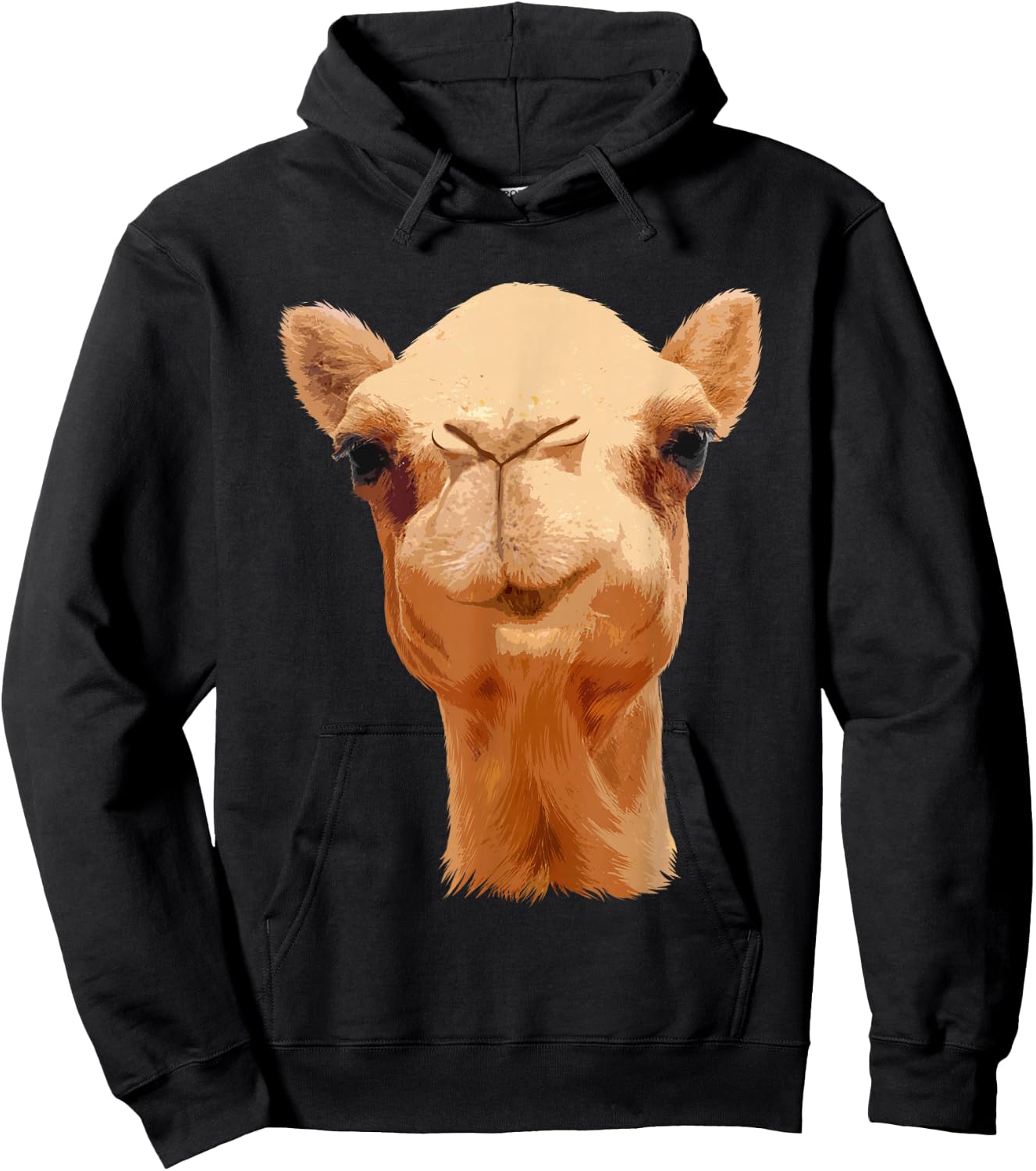 Camel Women Animal Face African Safari Camel Lover Hoodie - Hoodie | Black