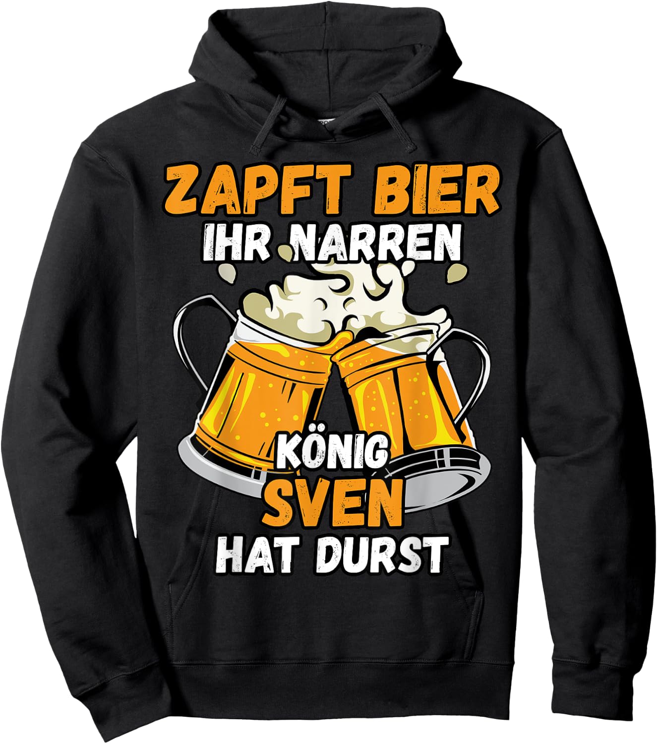 SVEN Name Vorname Biertrinker Bier Spruch Hoodie - Hoodie | Black