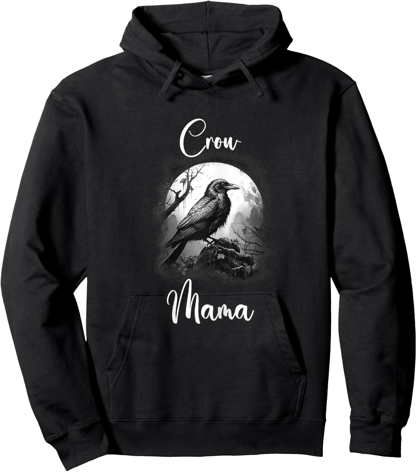 Crow Mama Shirt Crow Mom I Love Crows Crow Lover Hoodie - Hoodie | Black