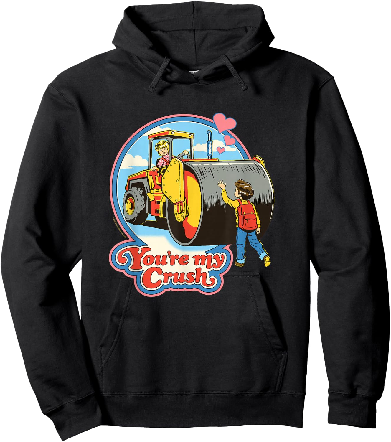 Steven Rhodes You're My Crush Valentine Day Retro Dark Humor Hoodie - Hoodie | Black