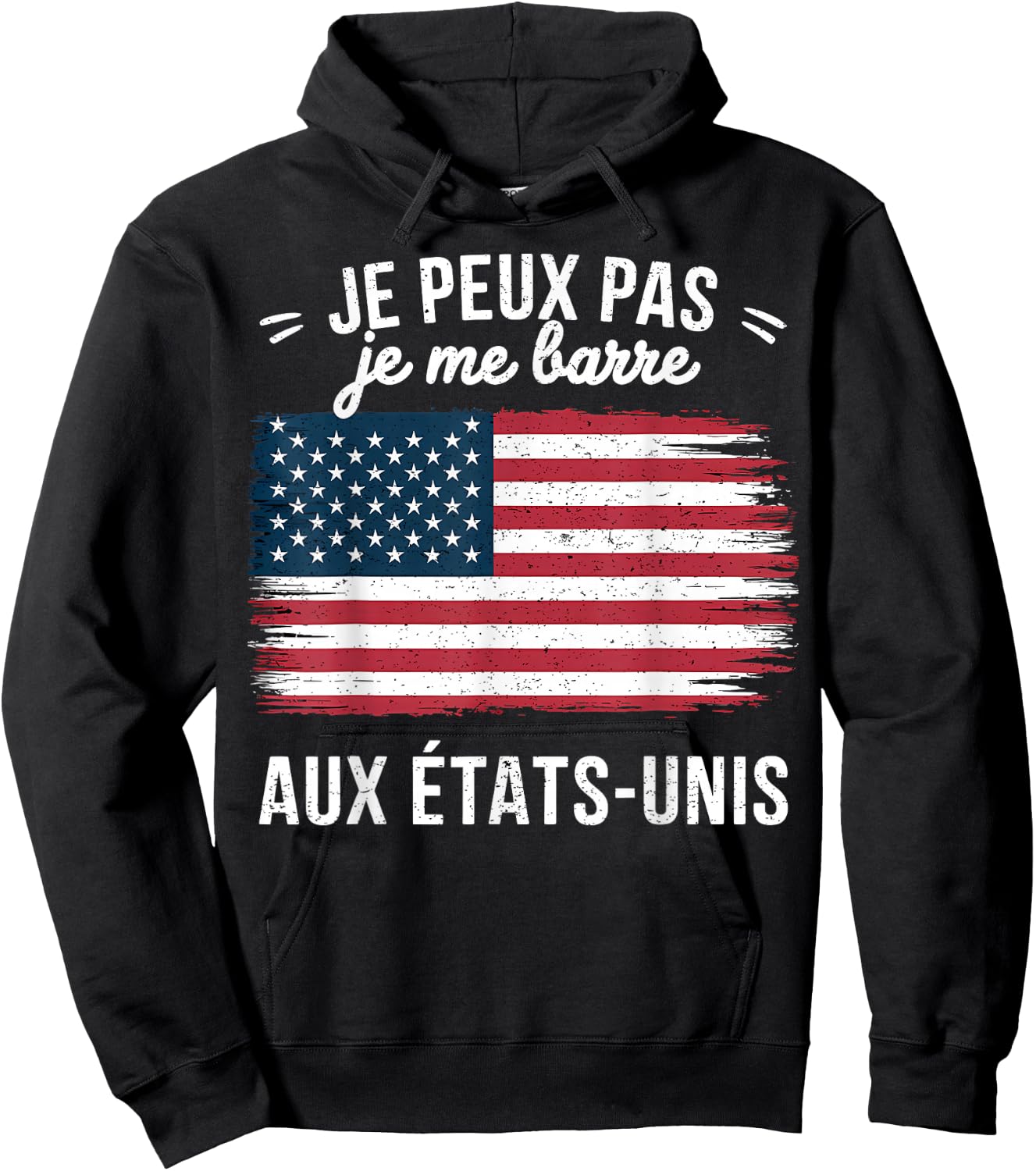 I Can't I Bar USA USA Flag America , Black, S Hoodie - Hoodie | Black