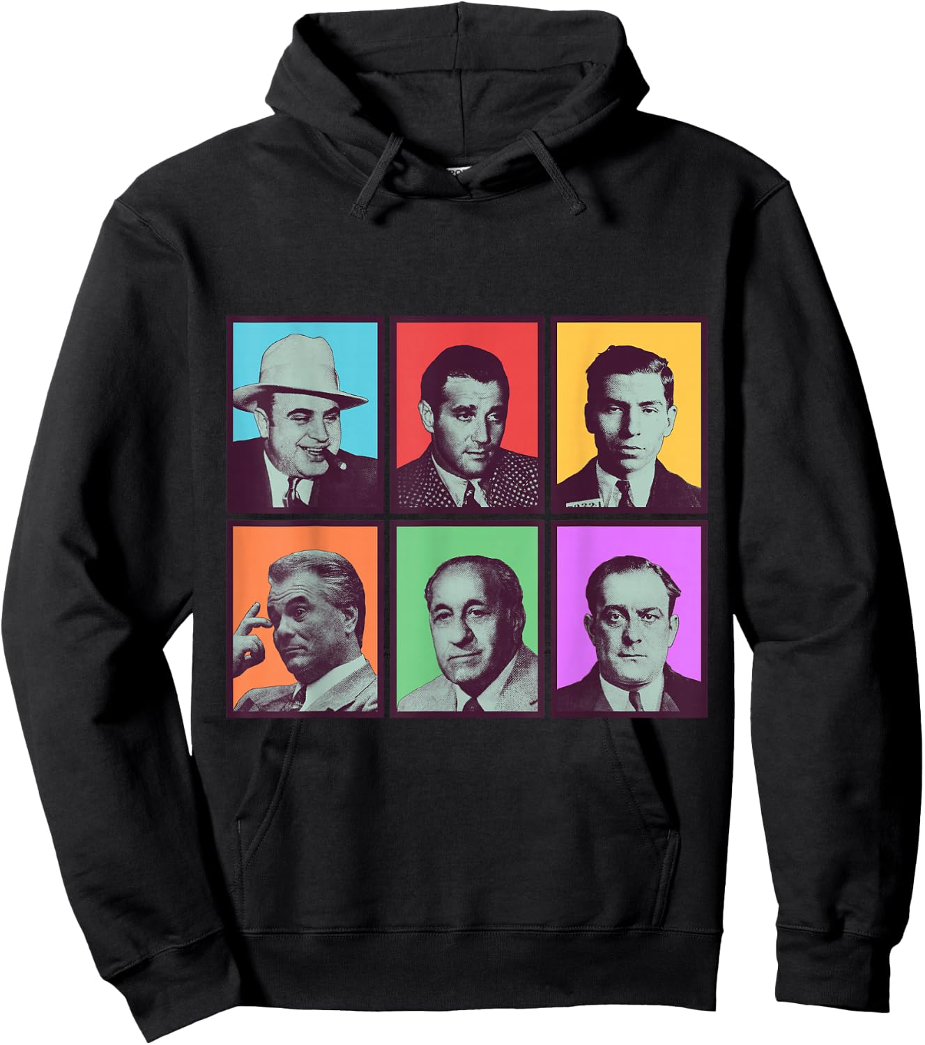 American Gangsters Mafia Bosses Small Hoodie - Hoodie | Black