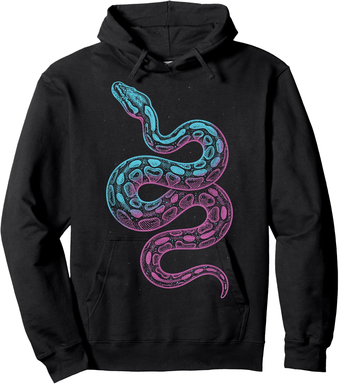 Ball Python Colorful Hoodie - Hoodie | Black