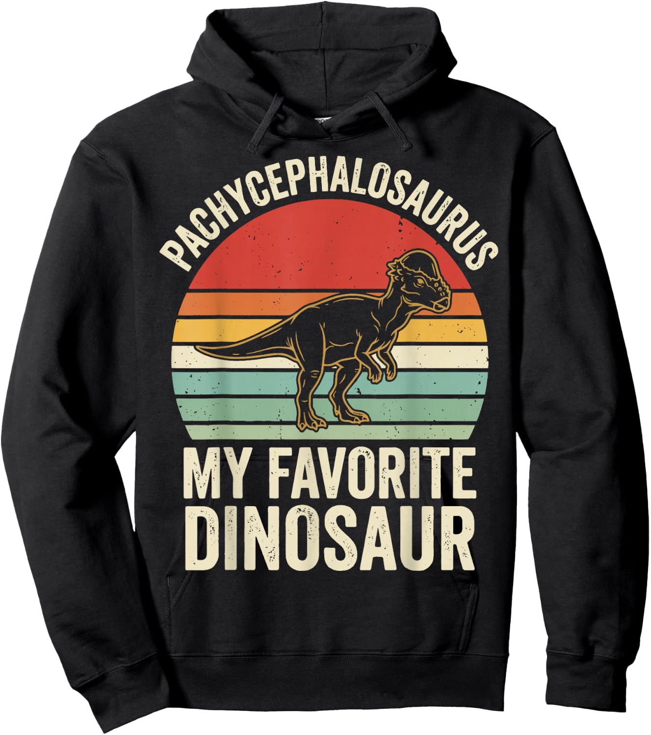 Pachycephalosaurus My Favorite Dinosaur Hoodie - Hoodie | Black