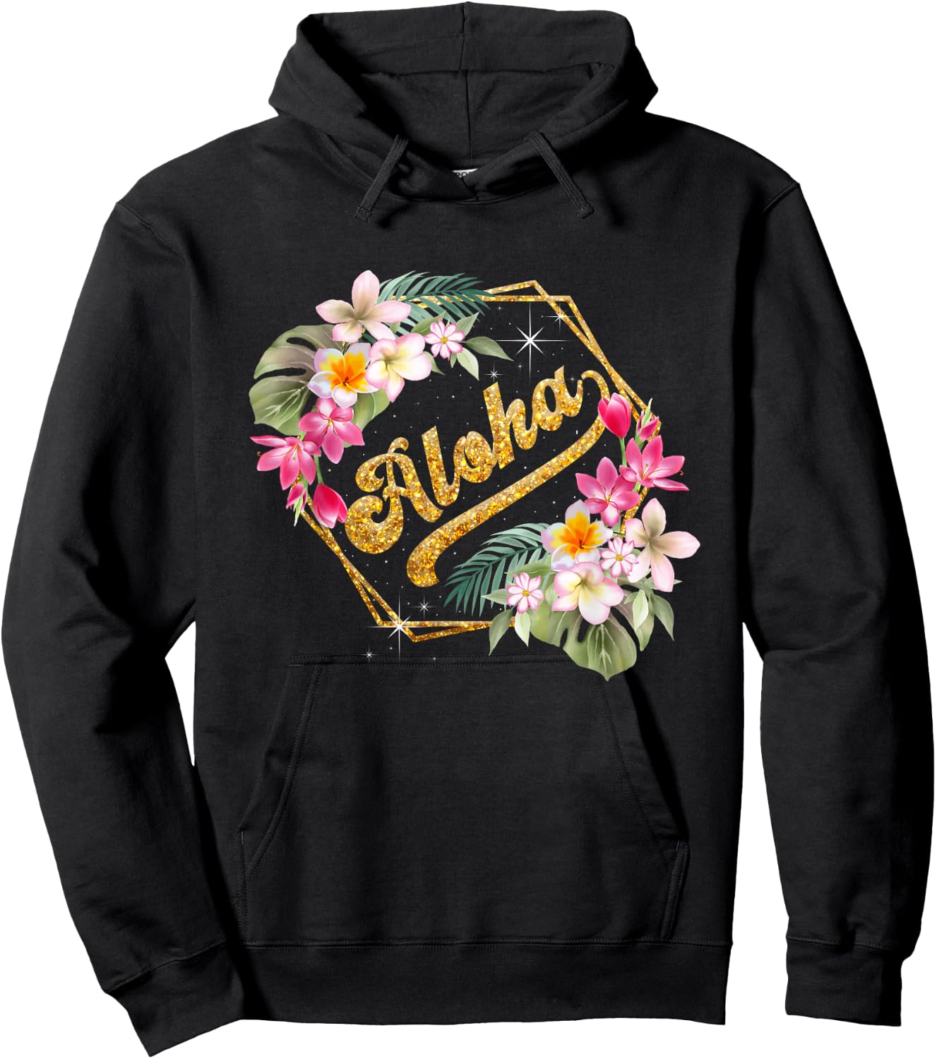 Aloha Flowers Hawaii Hawaii Beach Luau Party Hoodie - Hoodie | Black