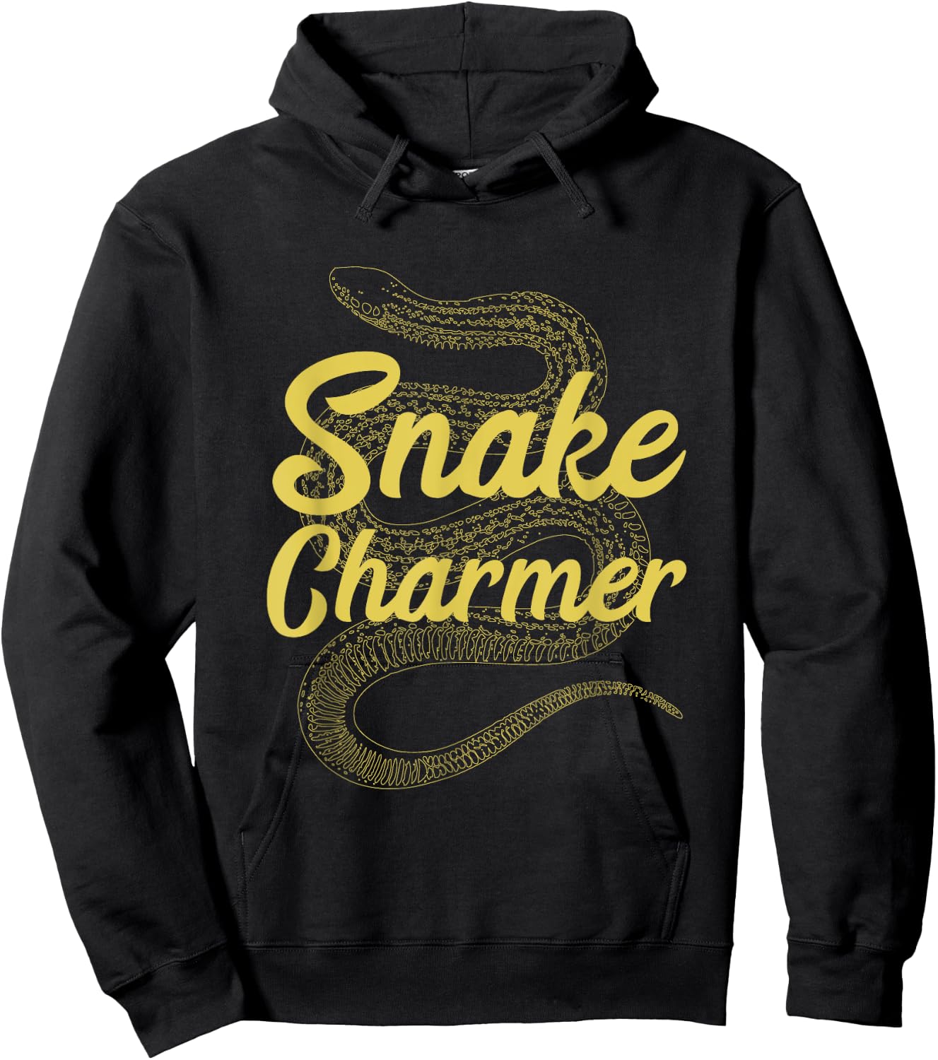 Snake Charmer Coiled Serpent Vintage Reptile Lover Hoodie - Hoodie | Black