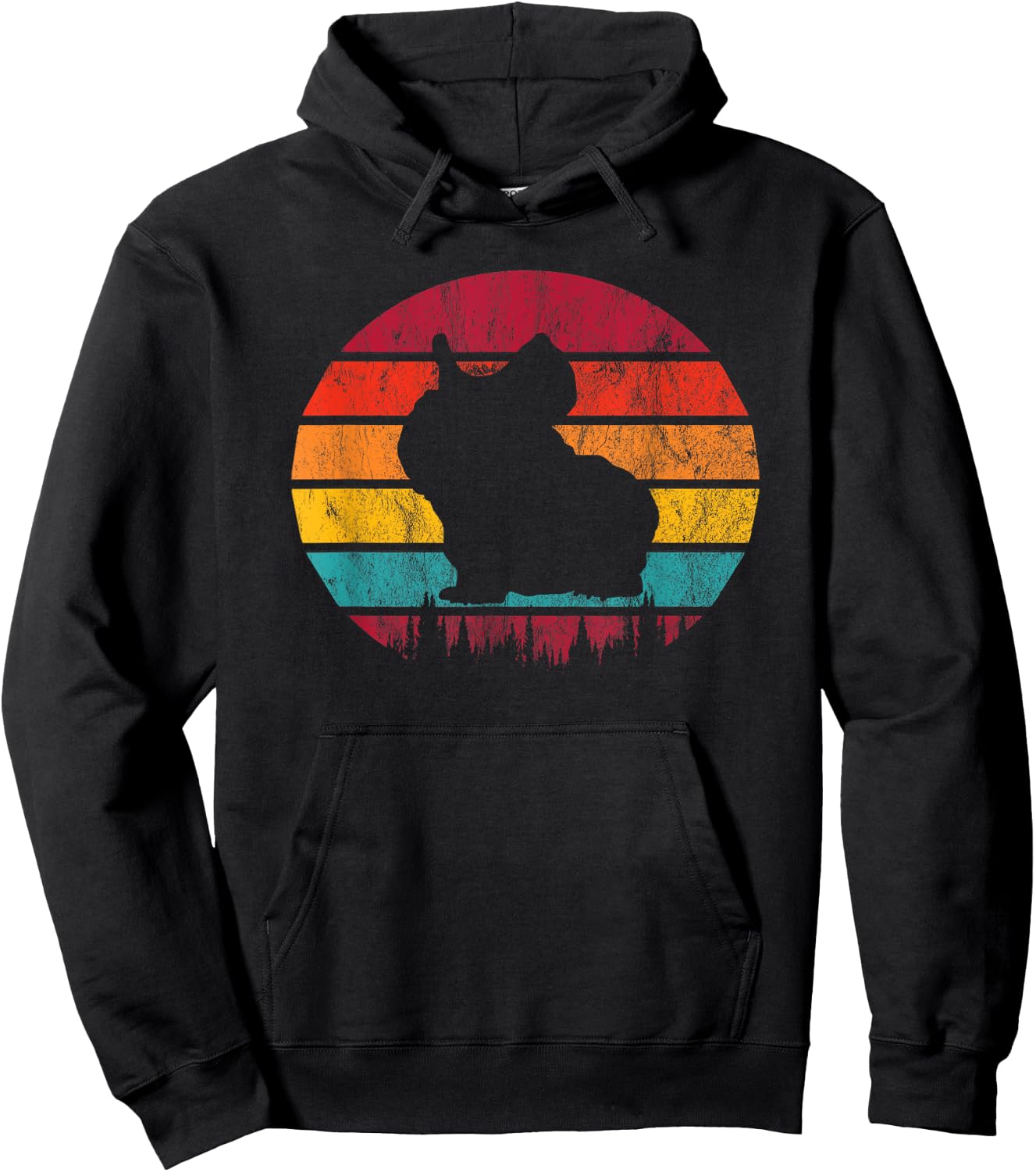 Skinny Pig Retro Vintage Hoodie - Hoodie | Black