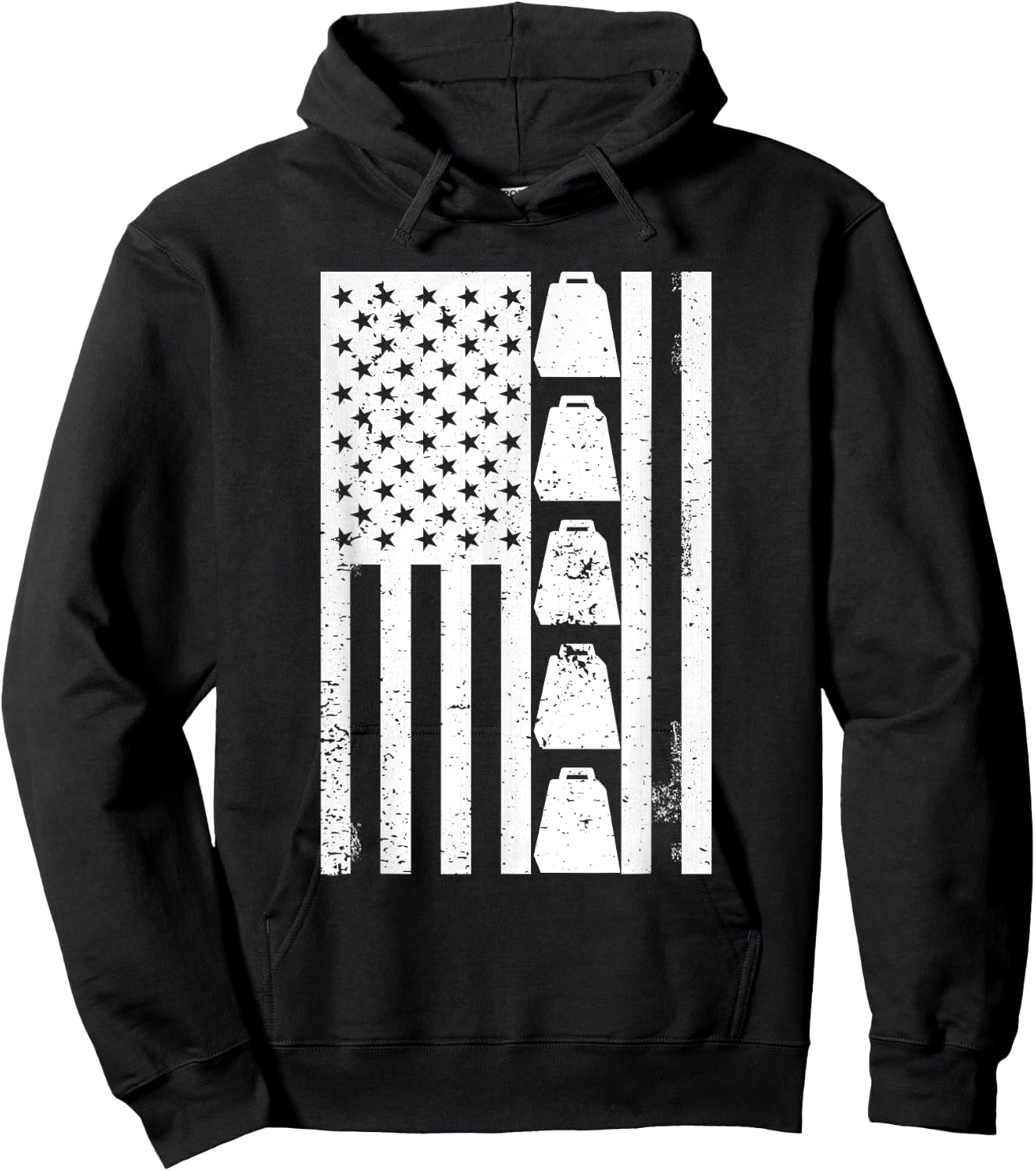 Cow Bell More Cowbell Vintage Funny Drummer Cowbell Funny Hoodie - Hoodie | Black