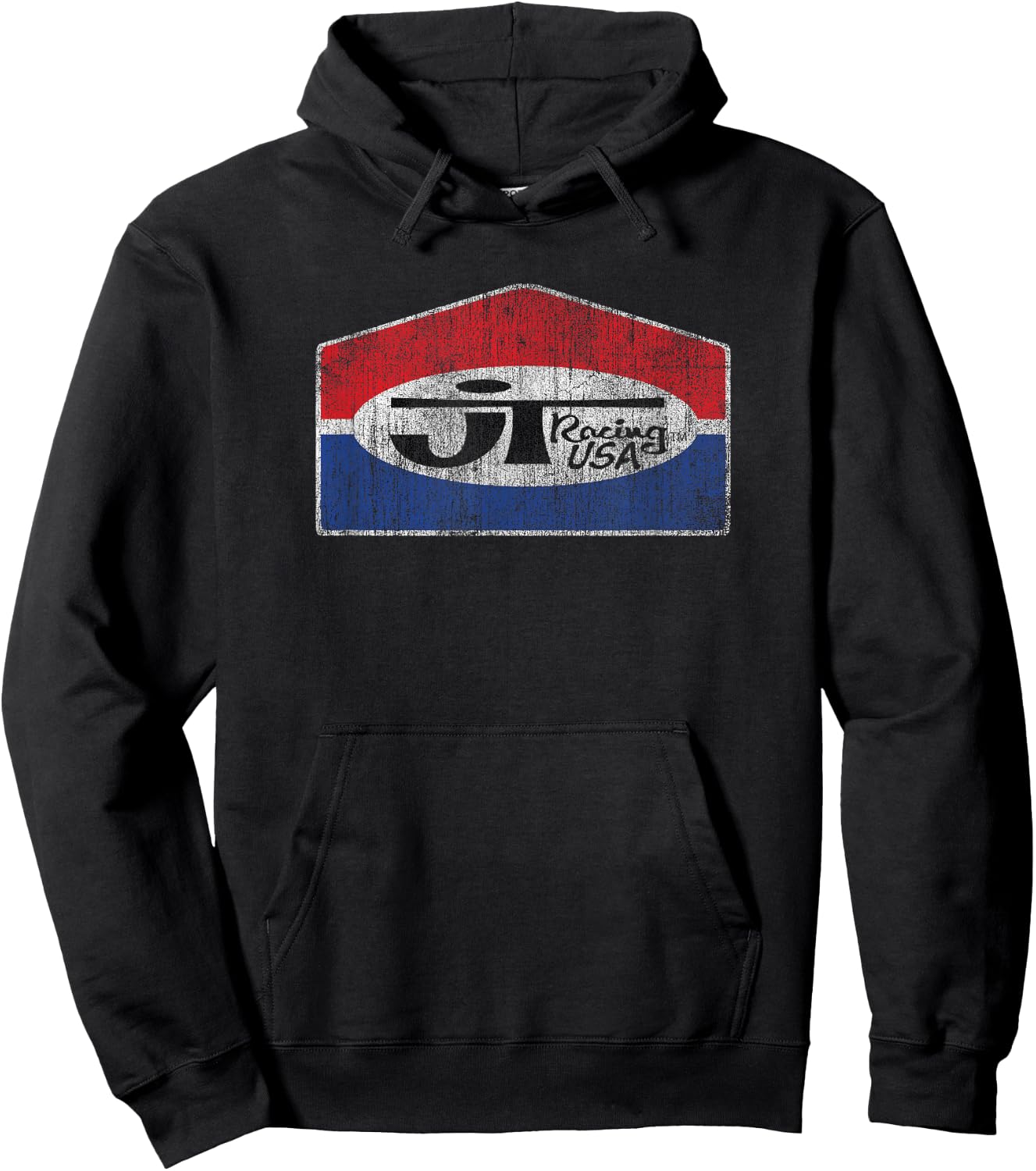 JT Racing Classic Logo Fading Black -Adults S Motocross Hoodie - Hoodie | Black