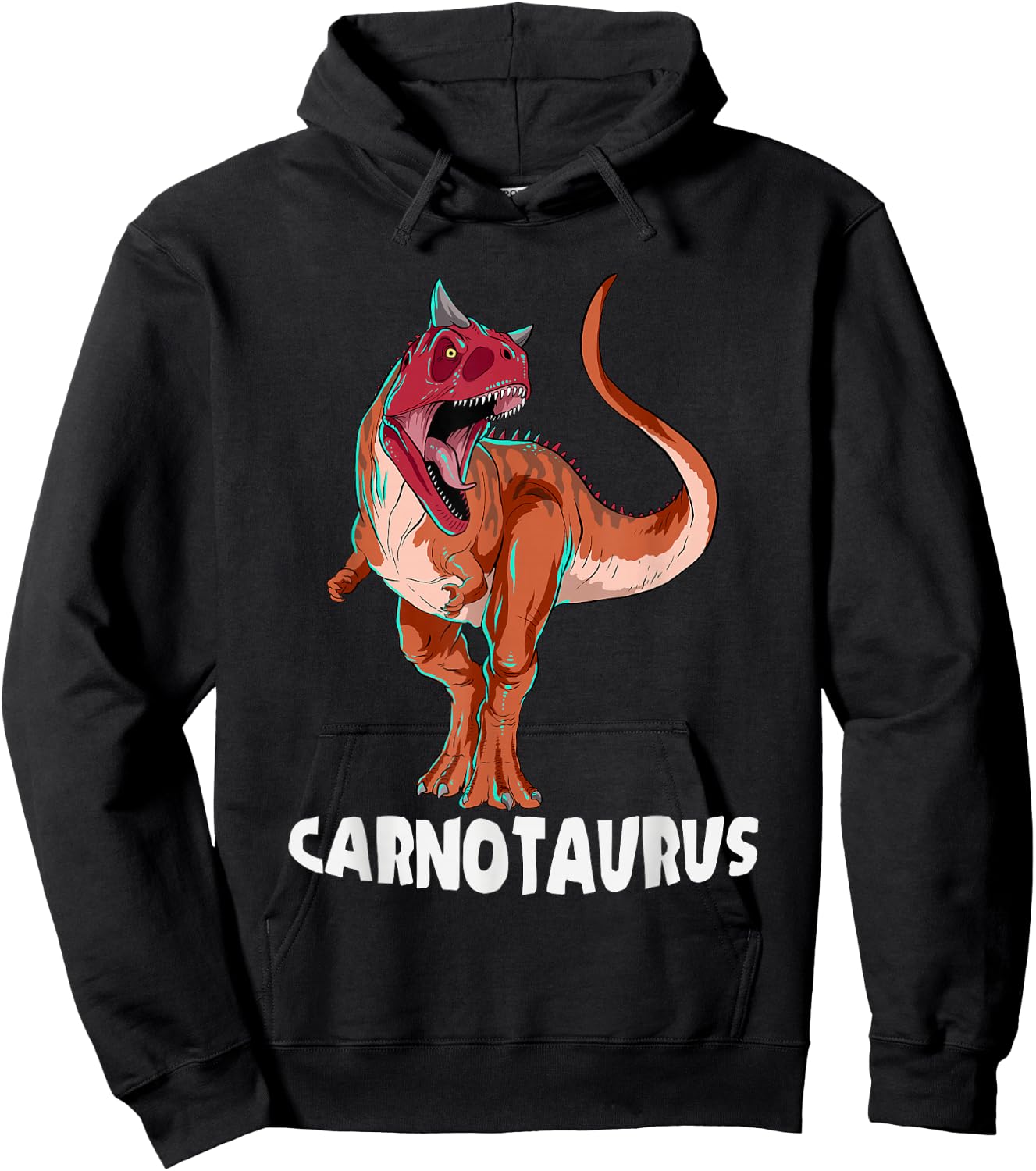 Carnotaurus Dinosaur Design Hoodie - Hoodie | Black