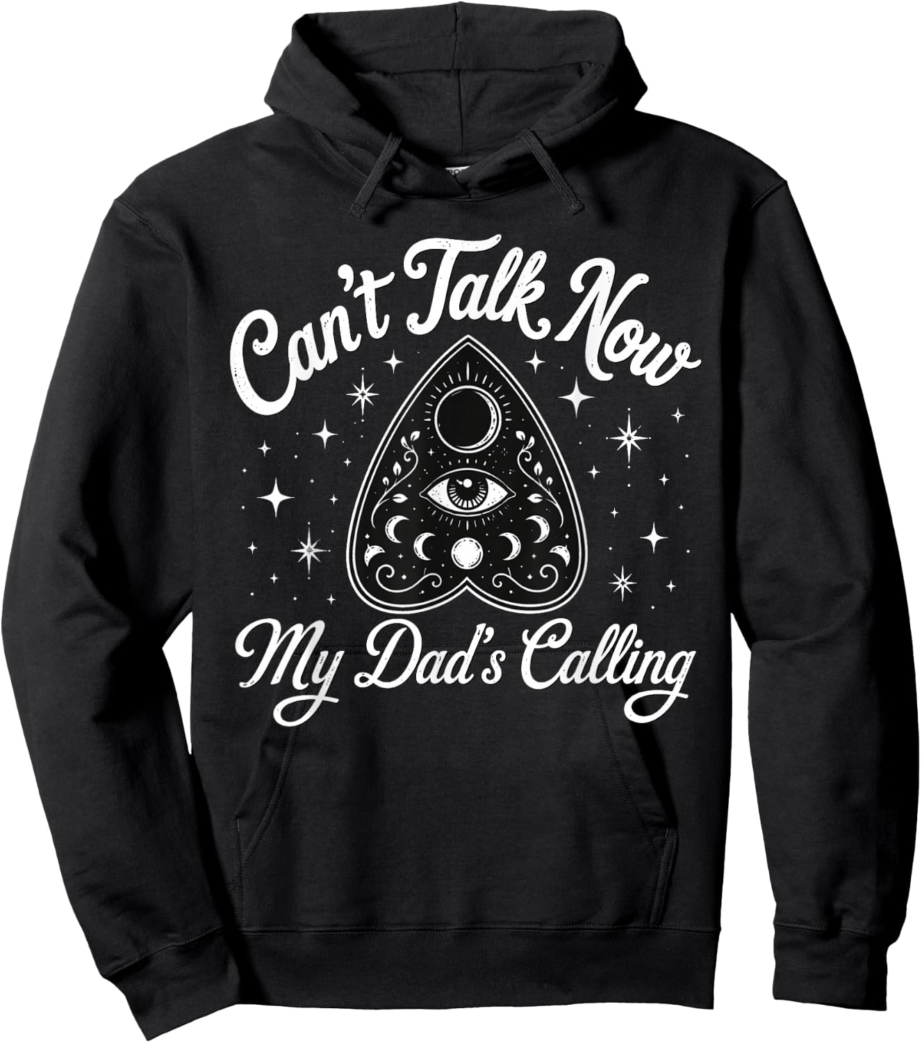 Can't Talk Now My Dad's Calling Dark Humor Dead Dads Club Hoodie - Hoodie | Black