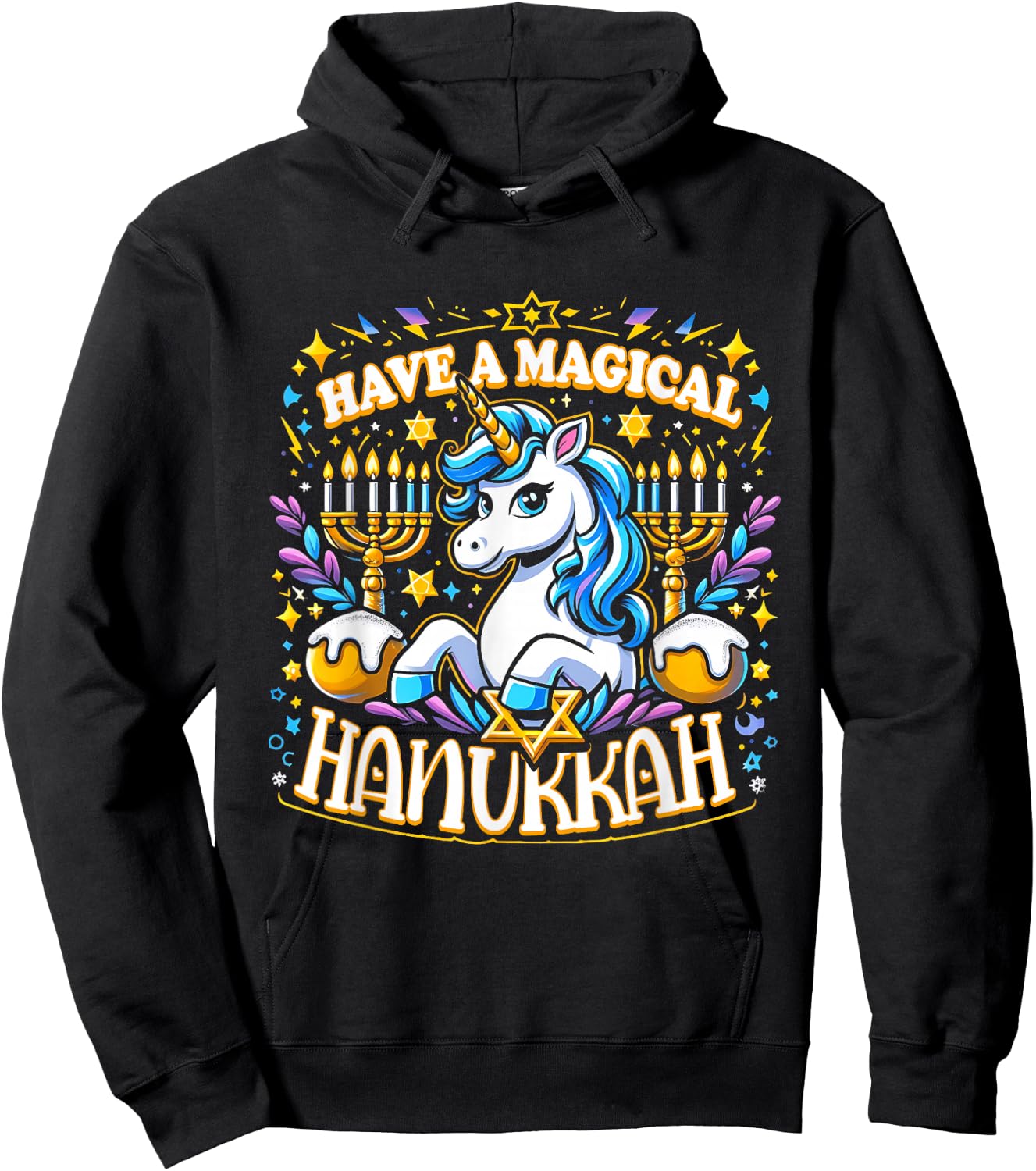 Girls Holiday Hoodie - Hoodie | Black