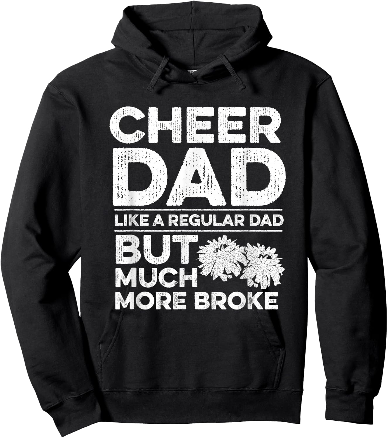 Cheer Dad Quote for your Cheerleading Dad Hoodie - Hoodie | Black