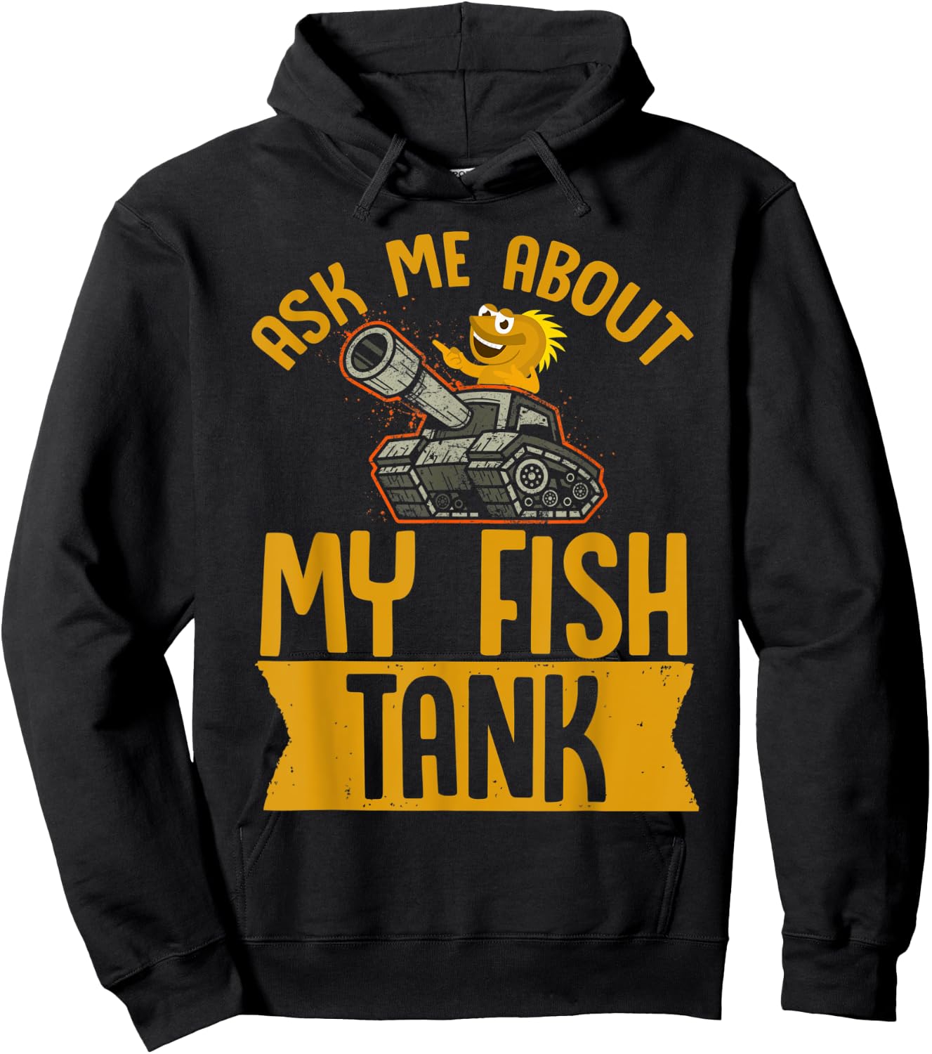 Ask Me About My Fish Tank Aquarium Lovers Fish Tank Hoodie - Hoodie | Black