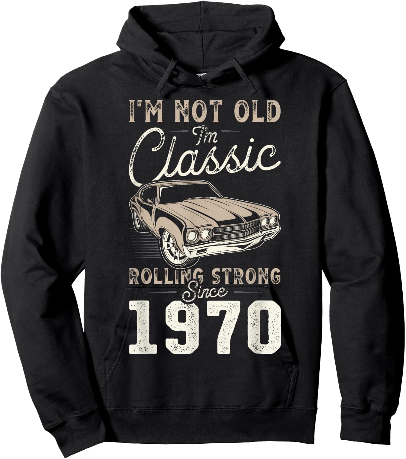 Oldtimer Jahrgang 1970 56. Geburtstag Hoodie - Hoodie | Black