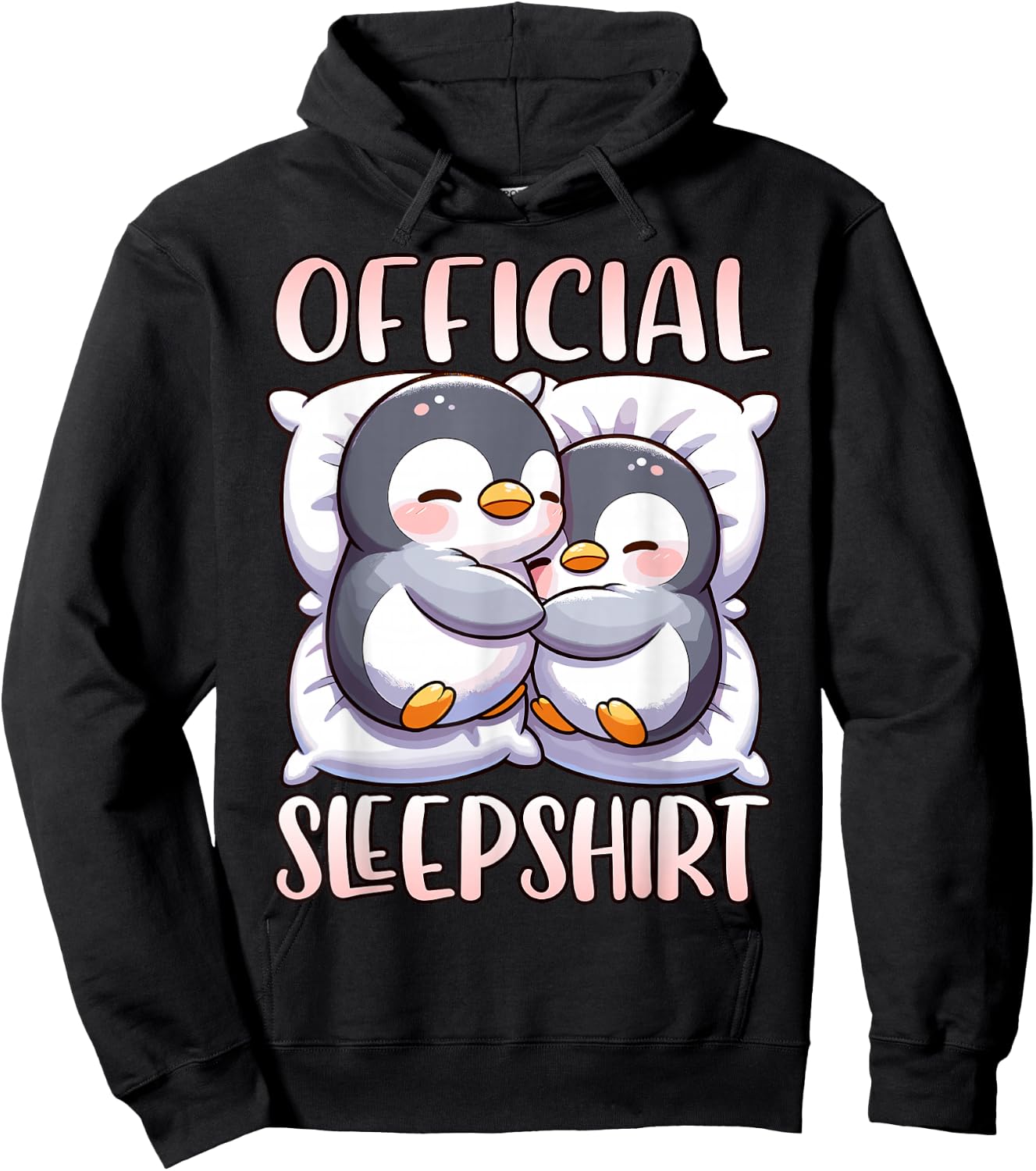 Sleep Penguin, Official Sleepshirt, Nightshirt & Sleeping Hoodie - Hoodie | Black