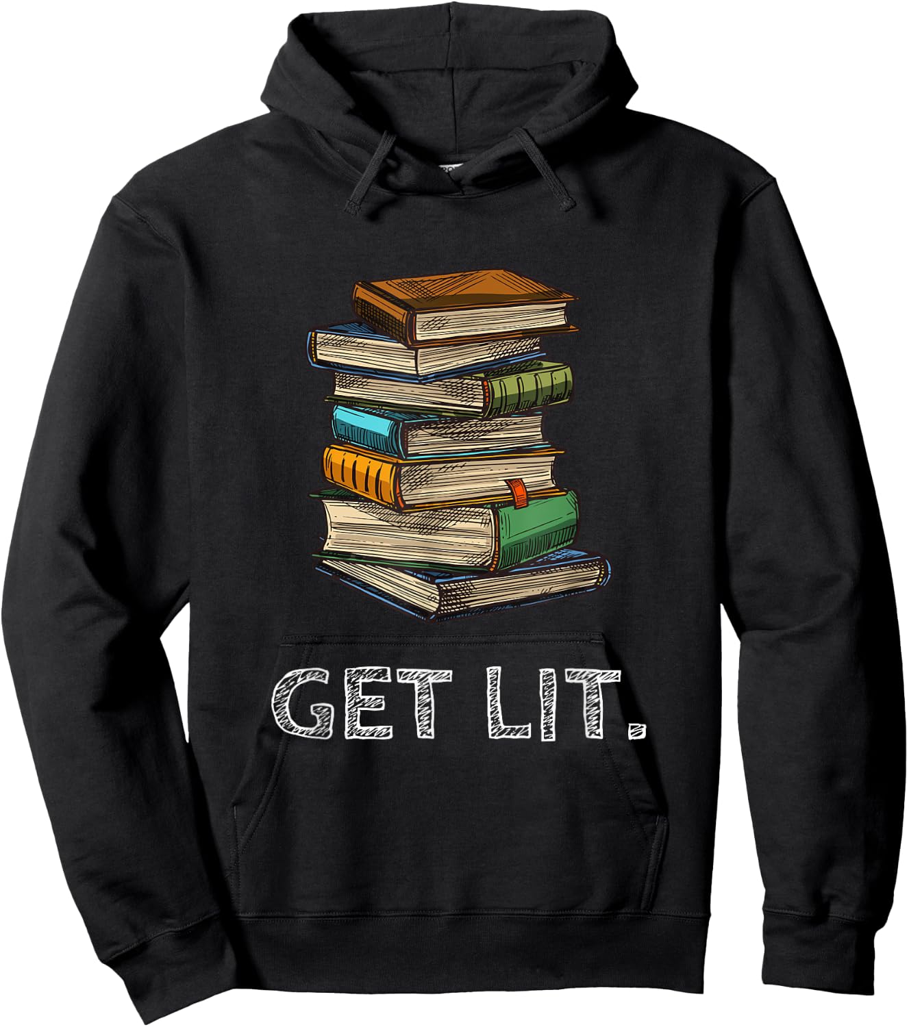 Get Lit Book Funny Book Lover Meme Reading Books Bookworm Hoodie - Hoodie | Black