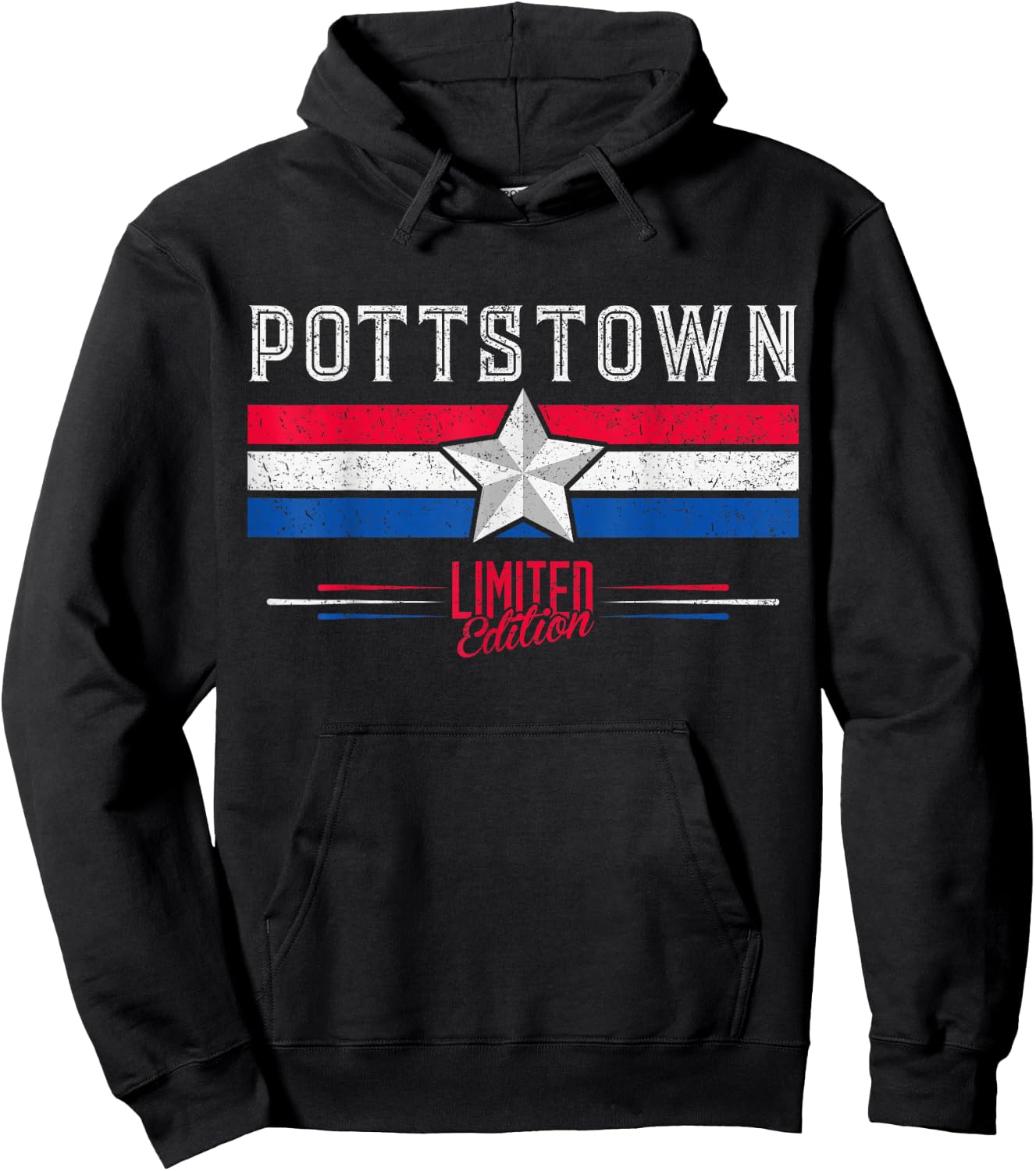 Pottstown Retro Vintage Shirt Gift Women Men Kids Hoodie - Hoodie | Black