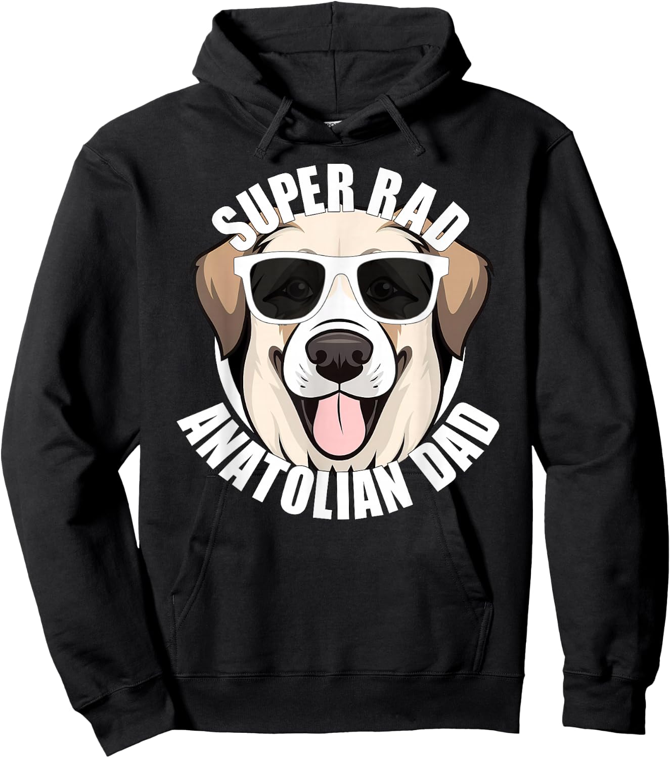 Anatolian Shepherd Dad Funny Father’s Day Dog Father Hoodie - Hoodie | Black