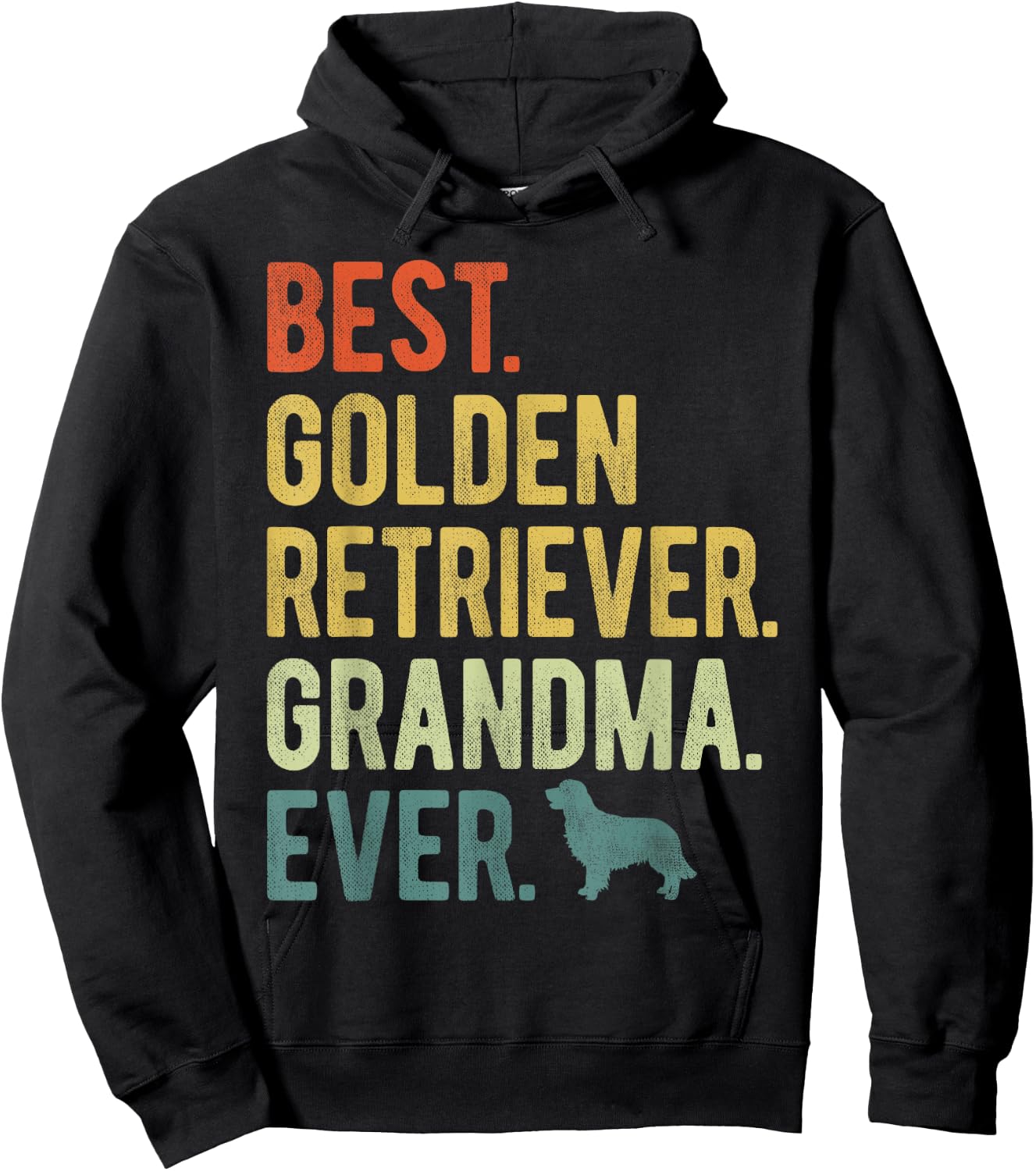 Best Golden Retriever Grandma Ever Dog Lovers Mother's Day Hoodie - Hoodie | Black