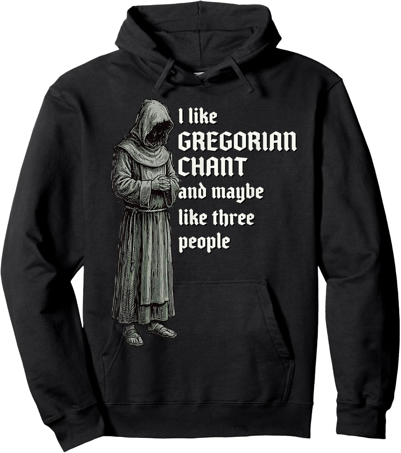 Funny Gregorian Chant Quote for Music History Musicologist Hoodie - Hoodie | Black