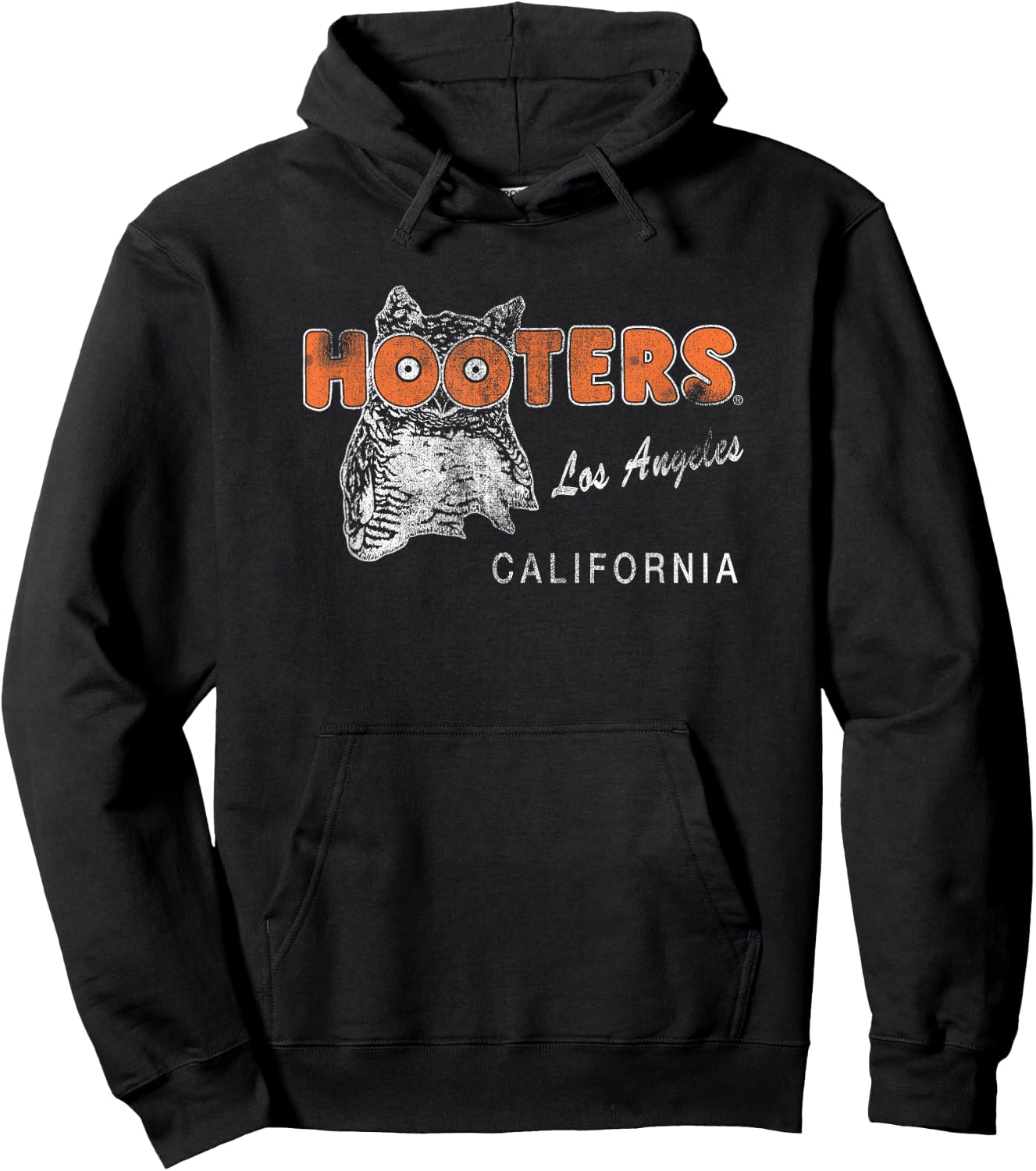 Hooters Vintage Los Angeles , black Hoodie - Hoodie | Black