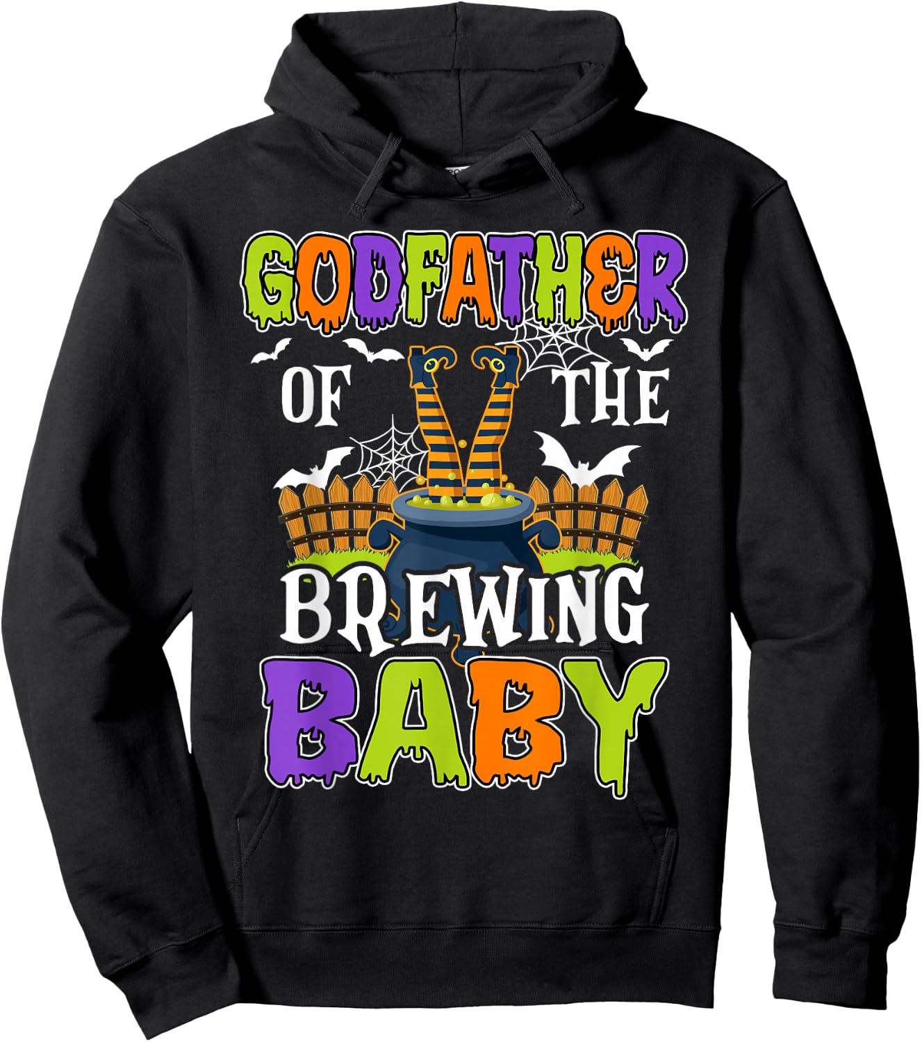 Godfather Of The Brewing Baby Halloween Witch Baby Funny Hoodie - Hoodie | Black