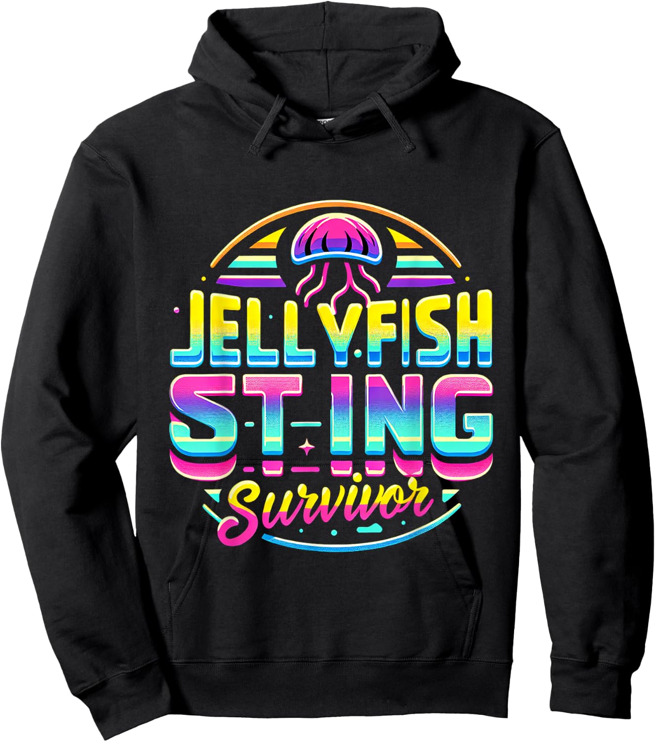 Jellyfish Sting Survivor Hoodie - Hoodie | Black