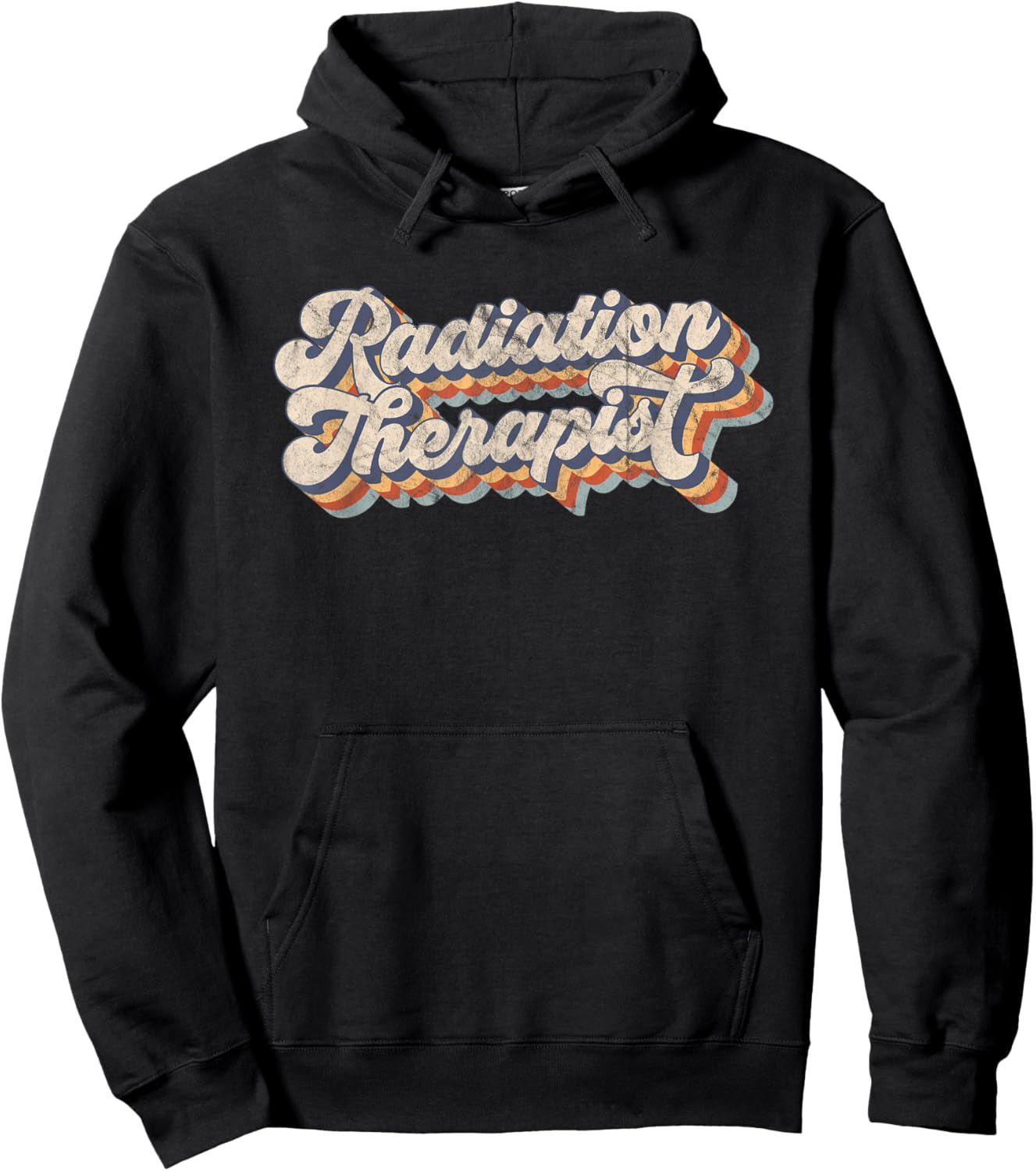 Vintage Retro Radiation Therapist Radiation Therapy Hoodie - Hoodie | Black