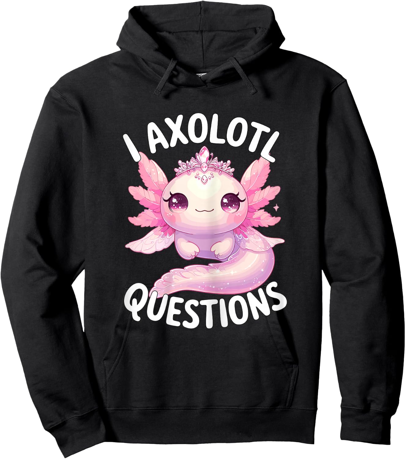 I Axolotl Questions Hoodie - Hoodie | Black