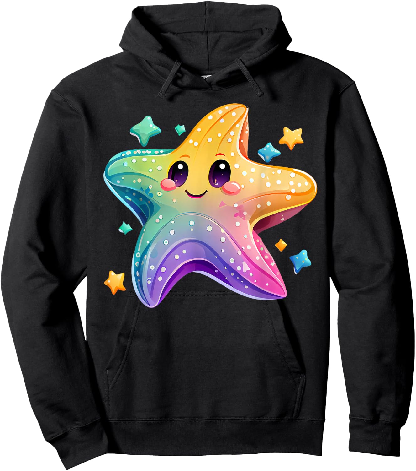 Starfish Costume Adult Women Children Starfish Hoodie - Hoodie | Black