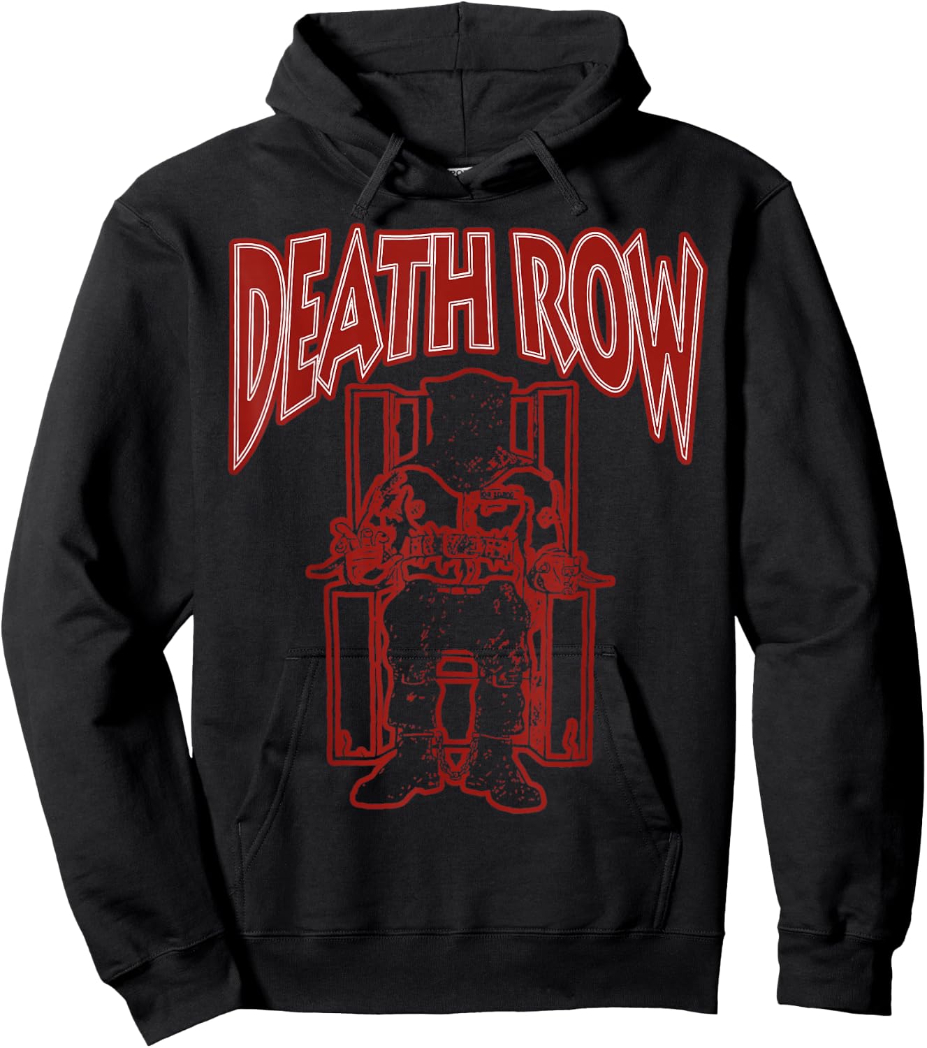 Offizielles Death Row Records Red Chair Logo Hoodie - Hoodie | Black