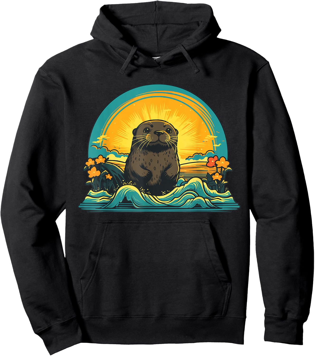 Otter Sunrise Hoodie - Hoodie | Black