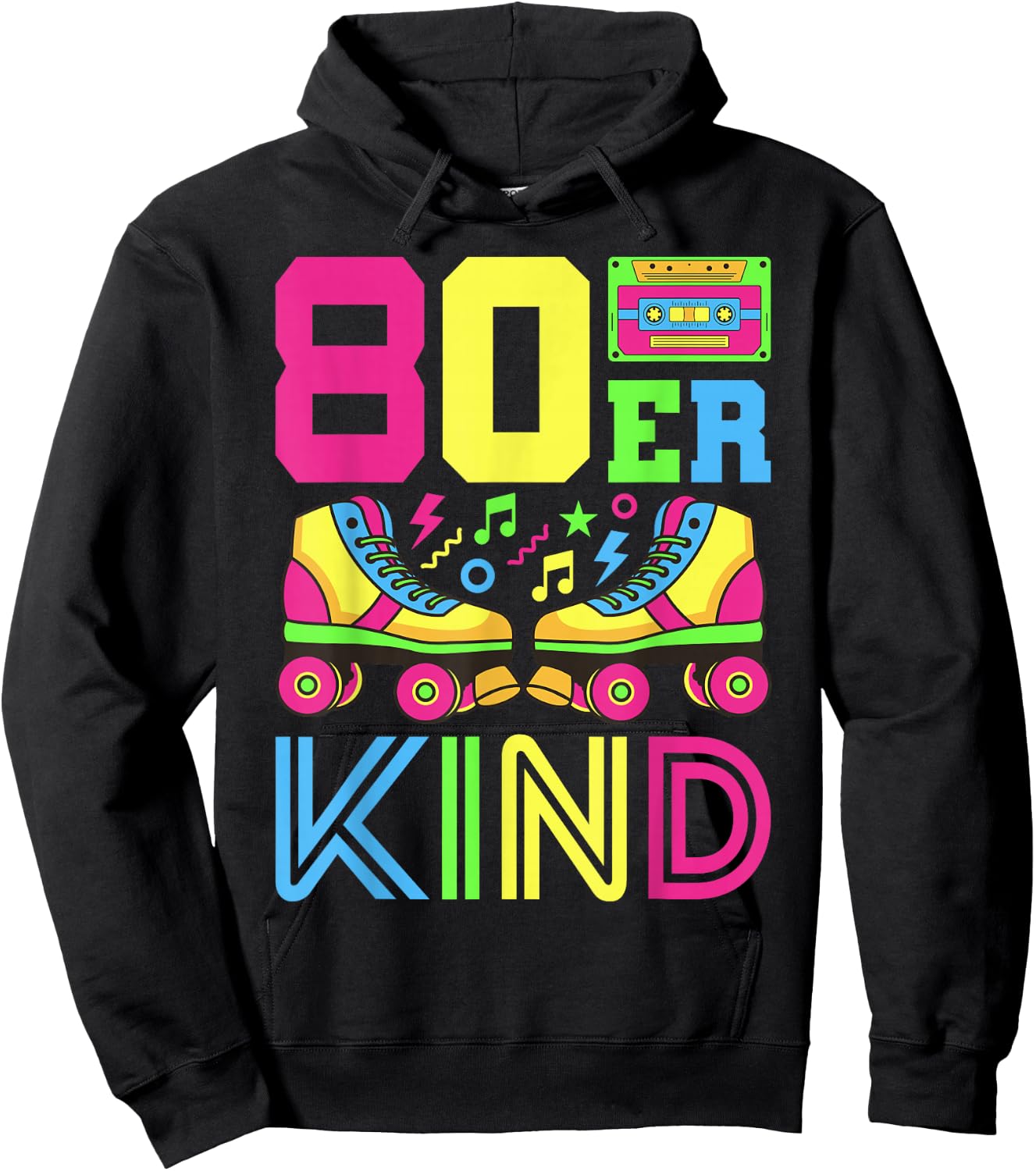 80s Child 80s Outfit 80s Costume 80s Party 80s , black Hoodie - Hoodie | Black
