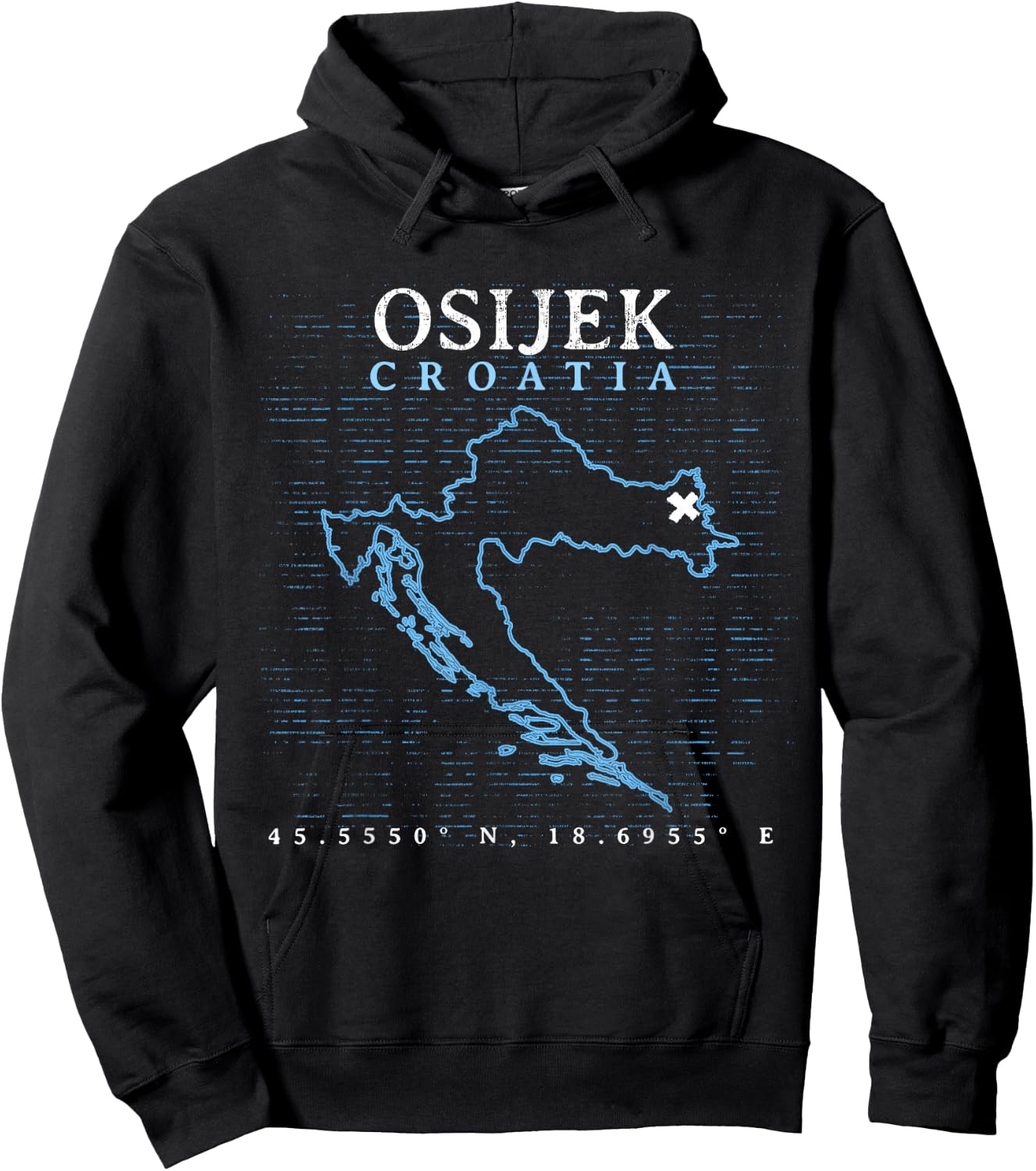 Kroatien Osijek Hoodie - Hoodie | Black