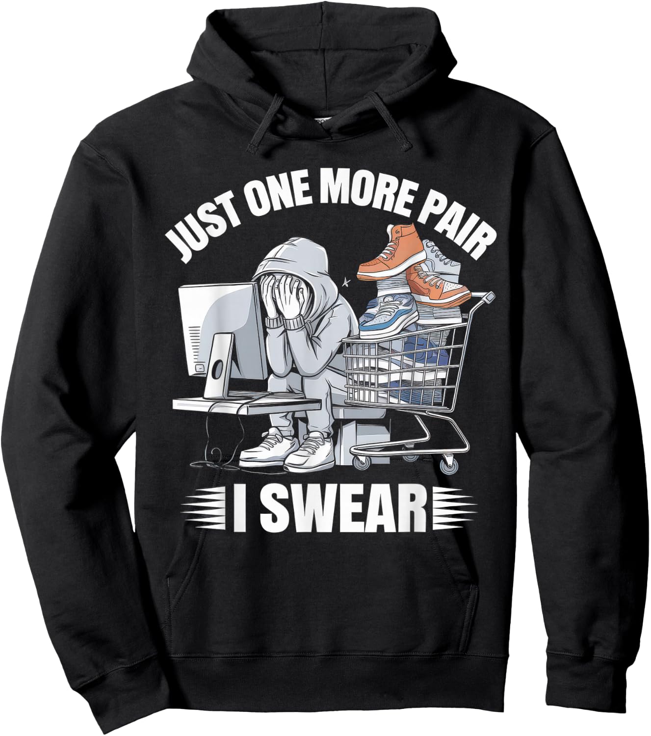 Sneaker Sneakerhead Streetwear Urban Hoodie - Hoodie | Black